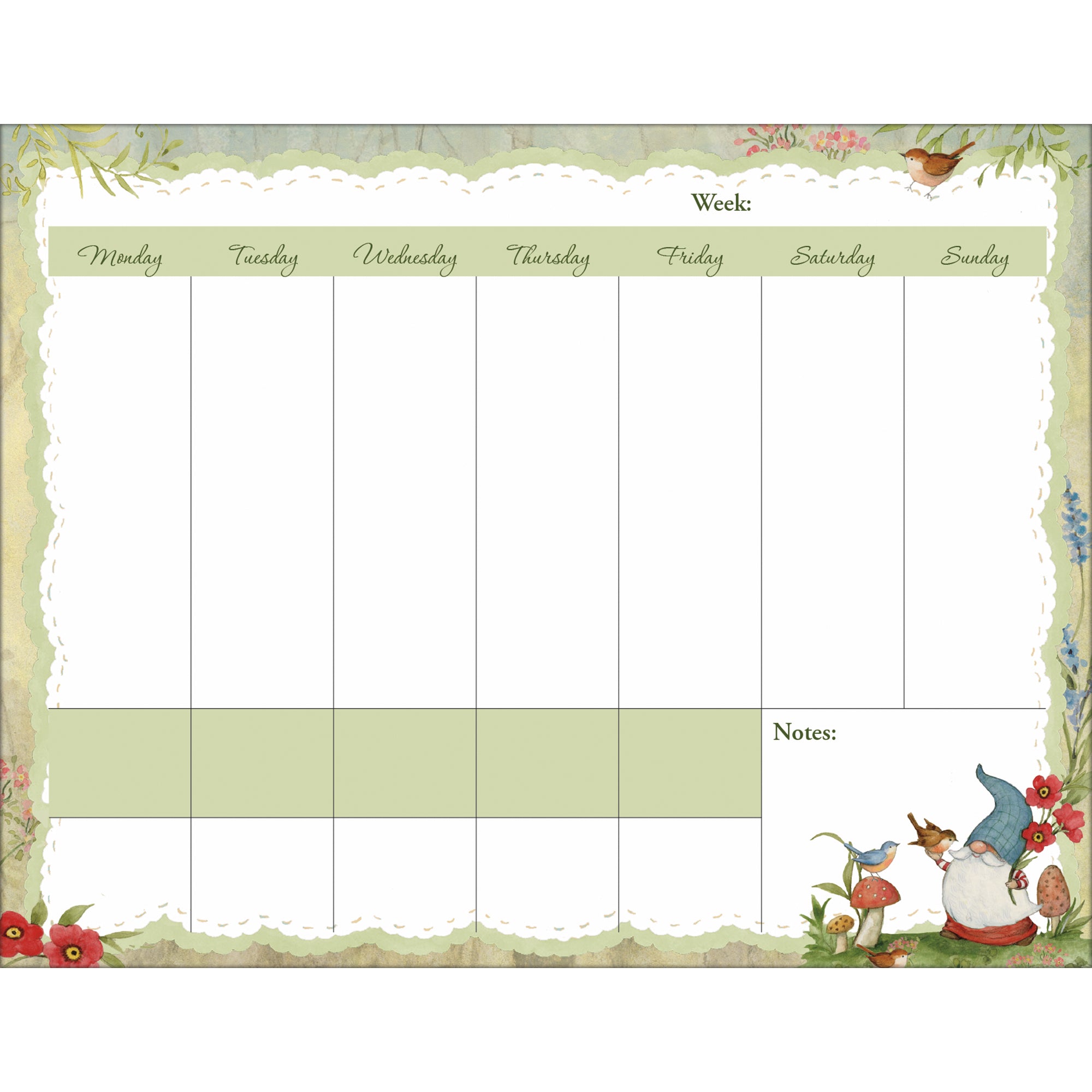 2026 LANG Gnomes - Plan It Plus Magnetic Square Wall Calendar