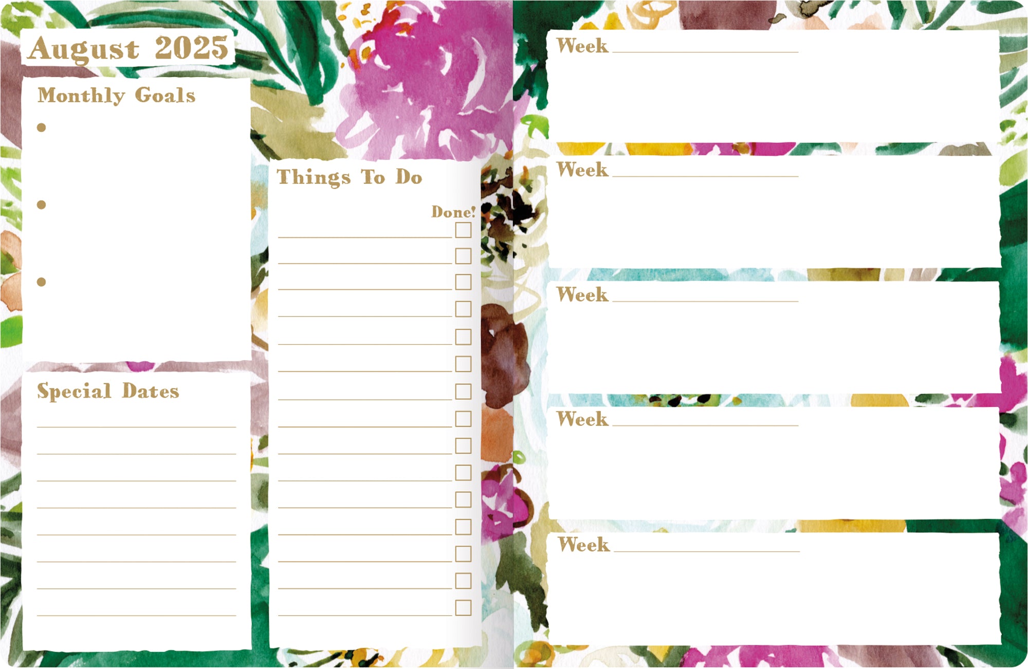 2026 LANG Grow Wild - 17 Month Monthly Diary/Planner