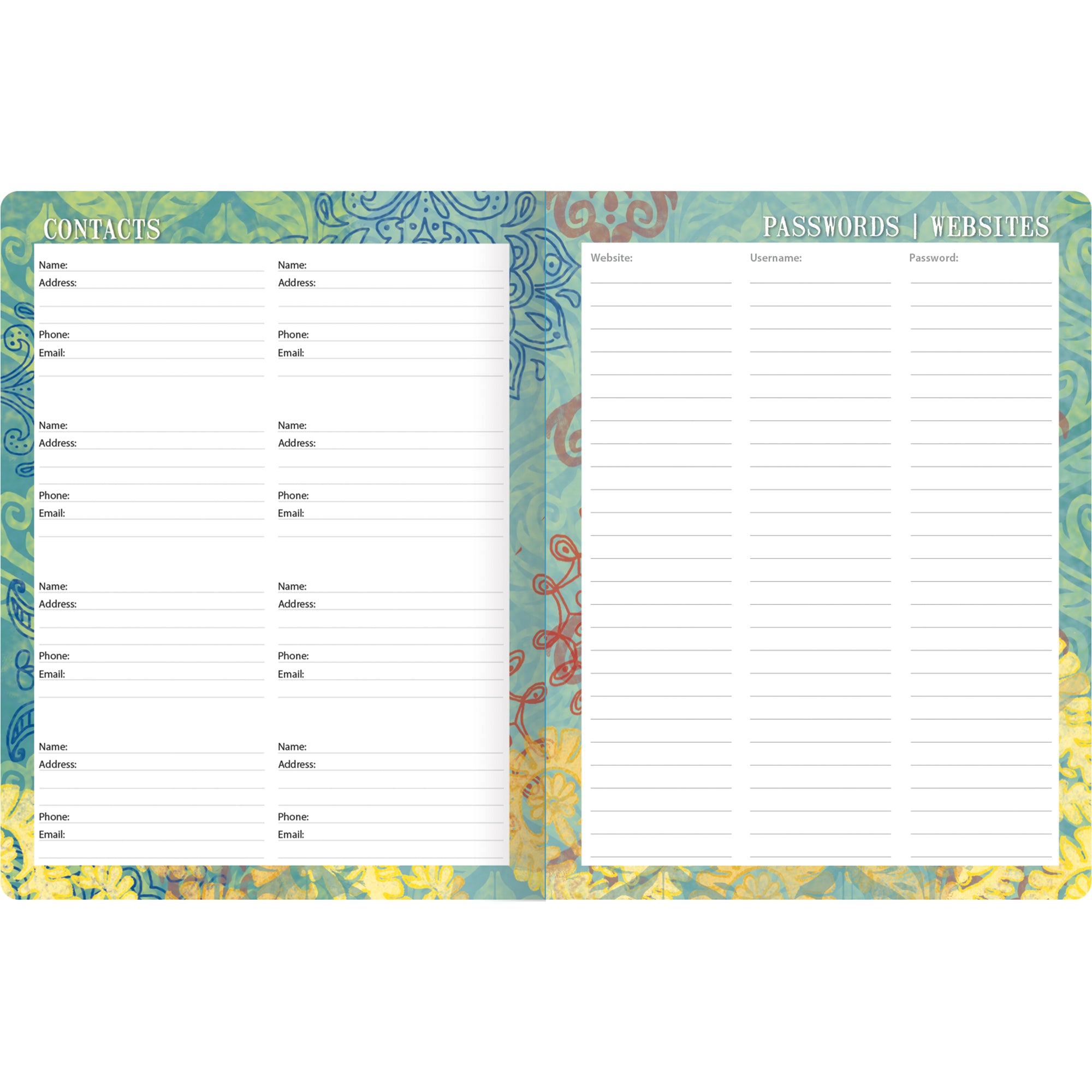 2026 LANG Bohemian - Monthly Pocket Diary/Planner