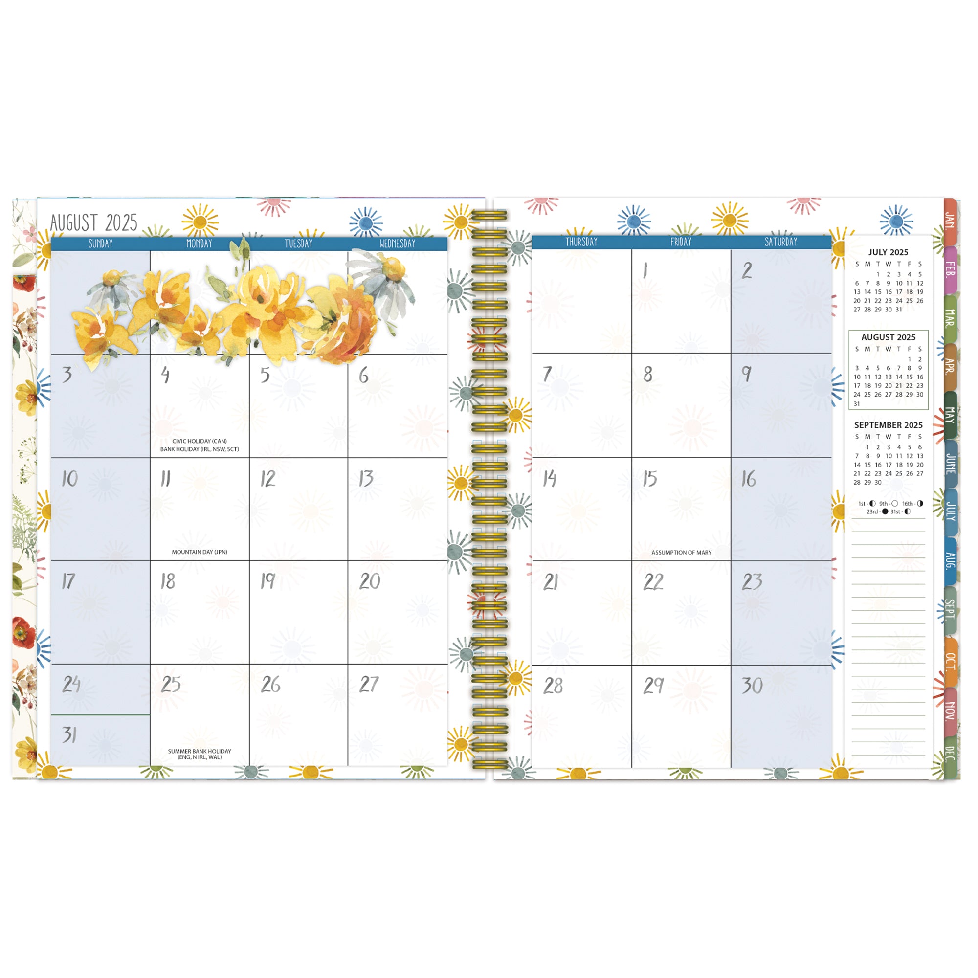2026 LANG Watercolor Wonder - 17 Month Weekly Monthly Deluxe Diary/Planner