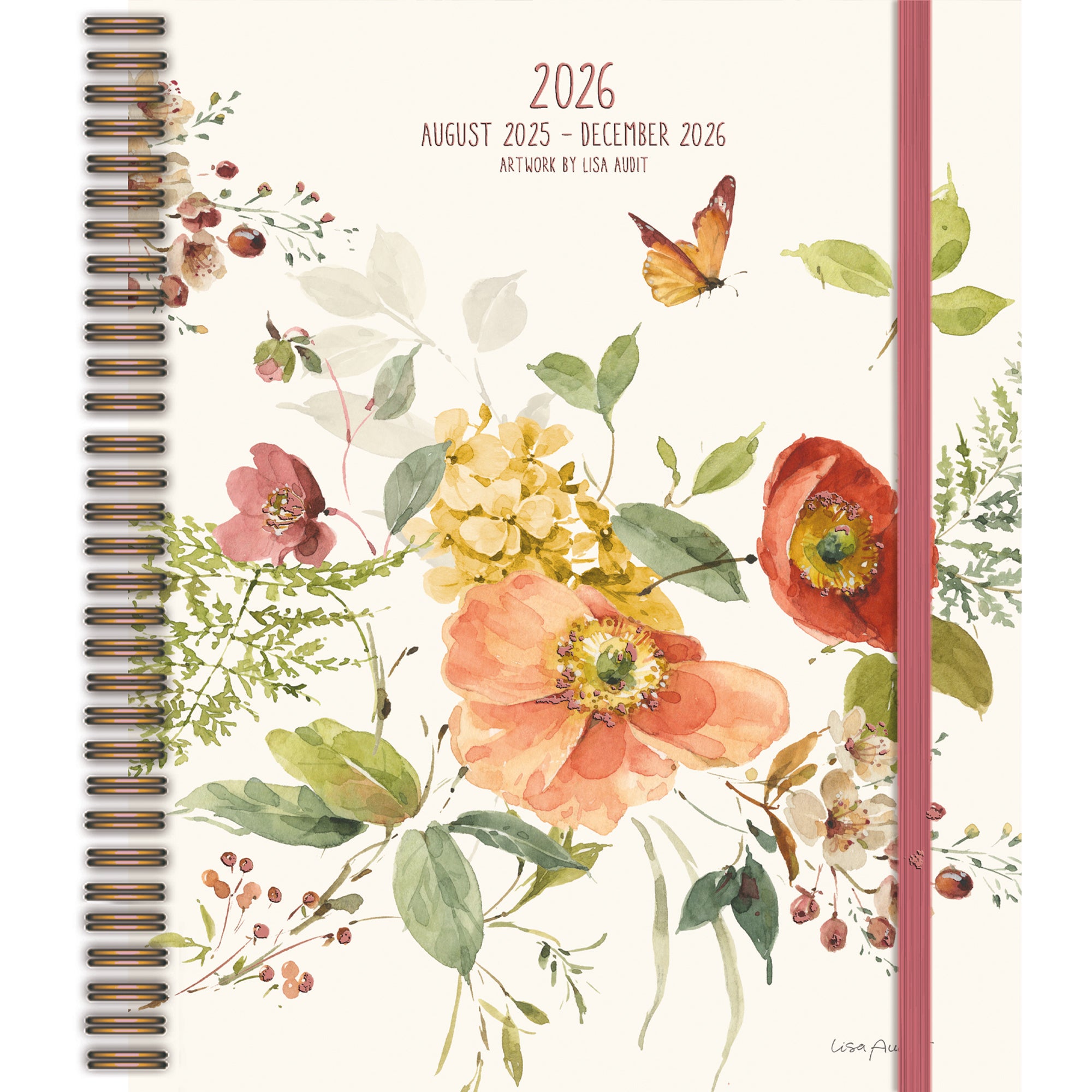 2026 LANG Watercolor Wonder - 17 Month Weekly Monthly Deluxe Diary/Planner