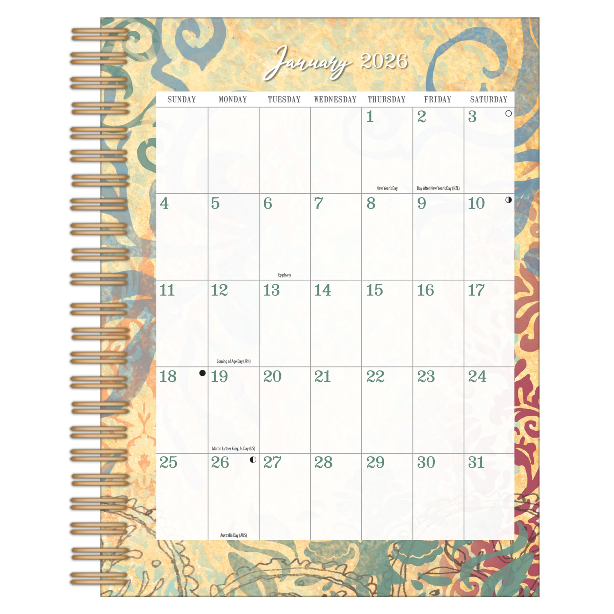 2026 LANG Bohemian - File It Weekly Monthly Diary/Planner