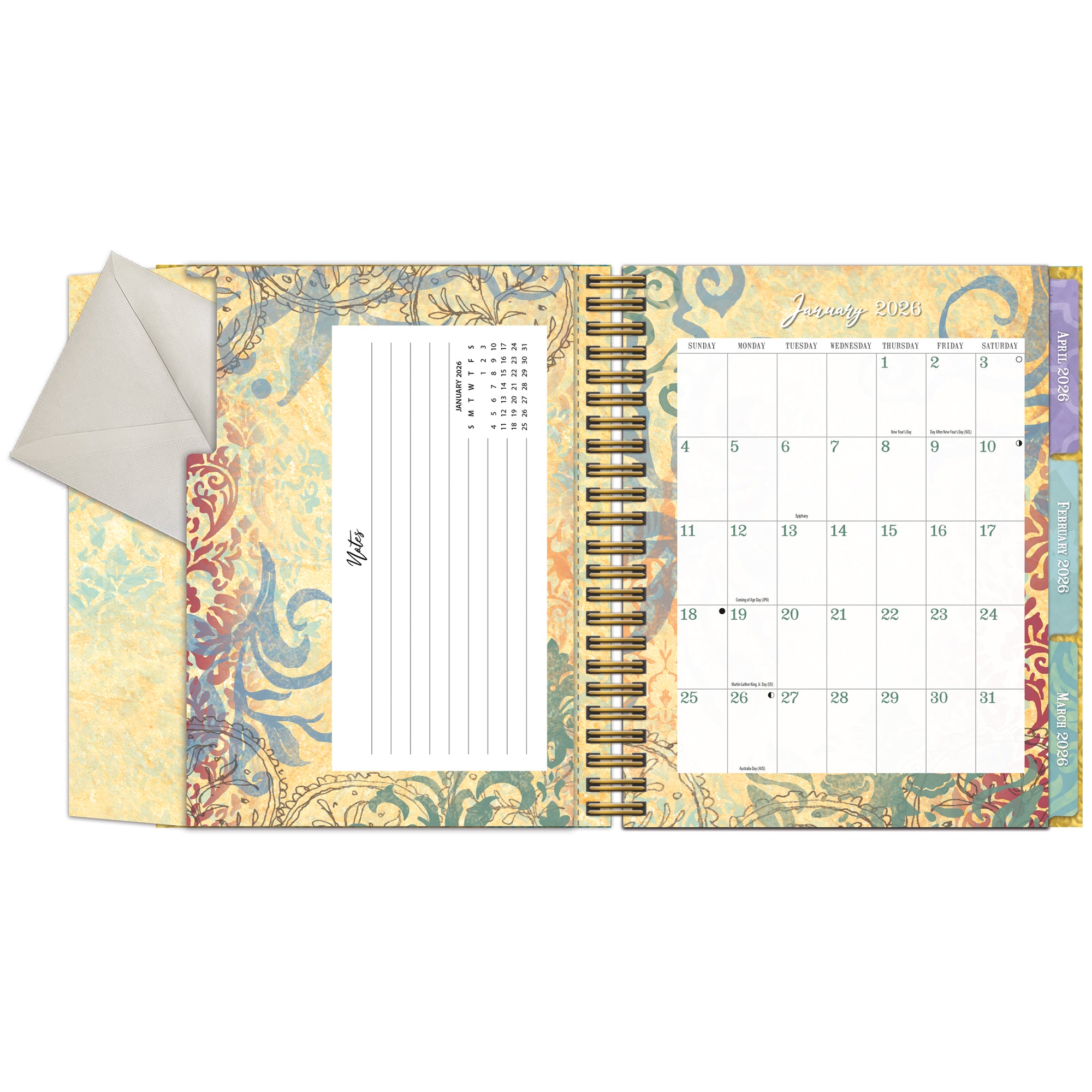 2026 LANG Bohemian - File It Weekly Monthly Diary/Planner