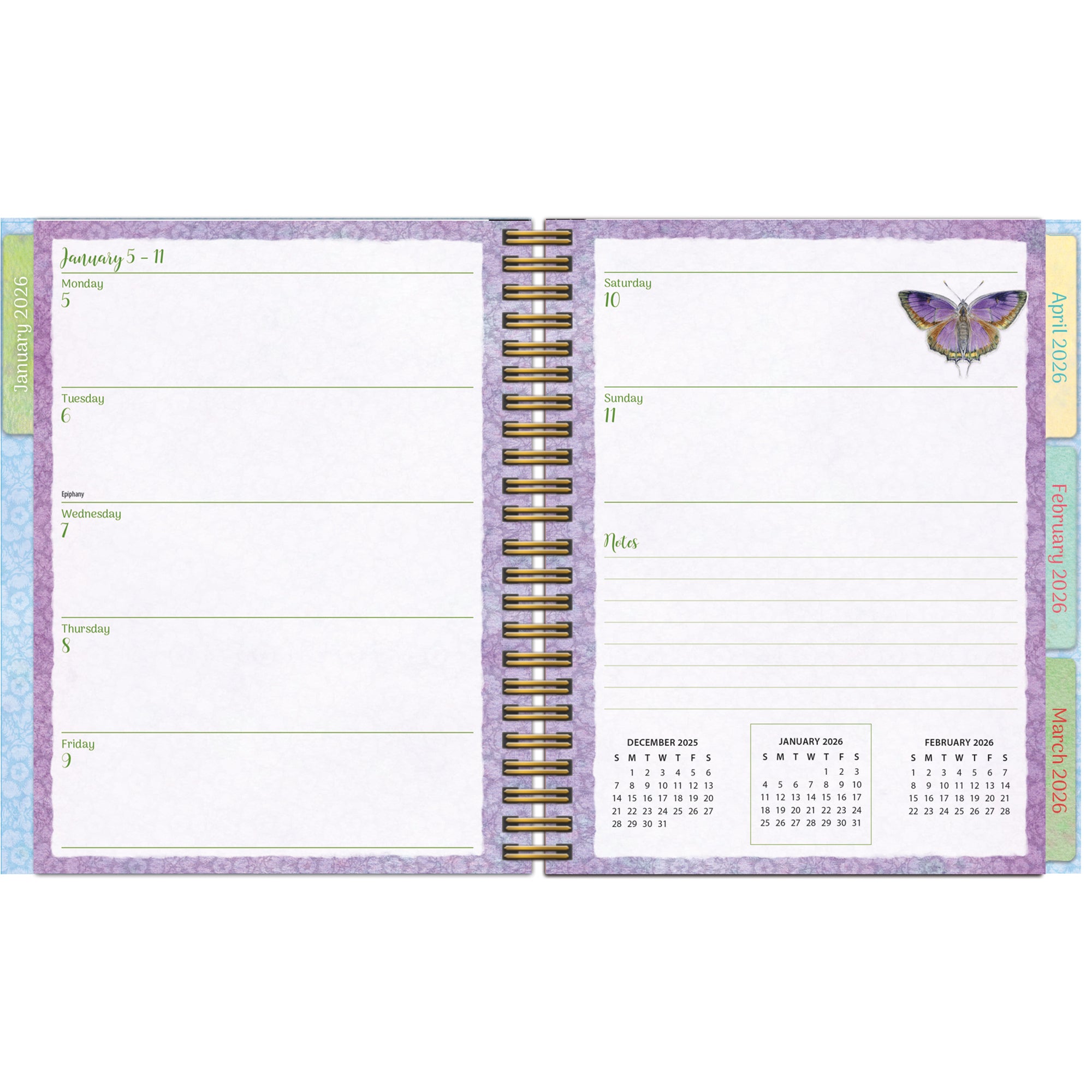 2026 LANG Butterflies - File It Weekly Monthly Diary/Planner