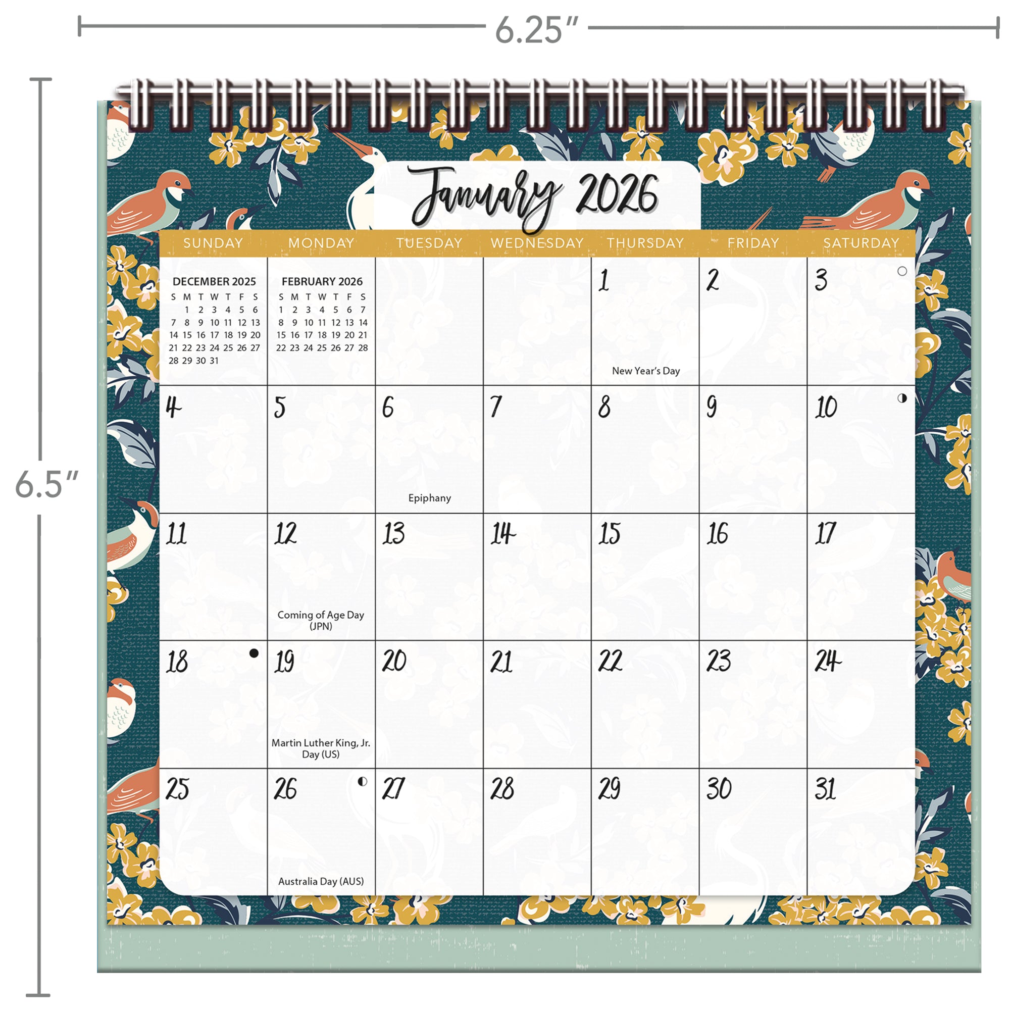 2026 LANG Flora & Fauna - Desk Easel Calendar