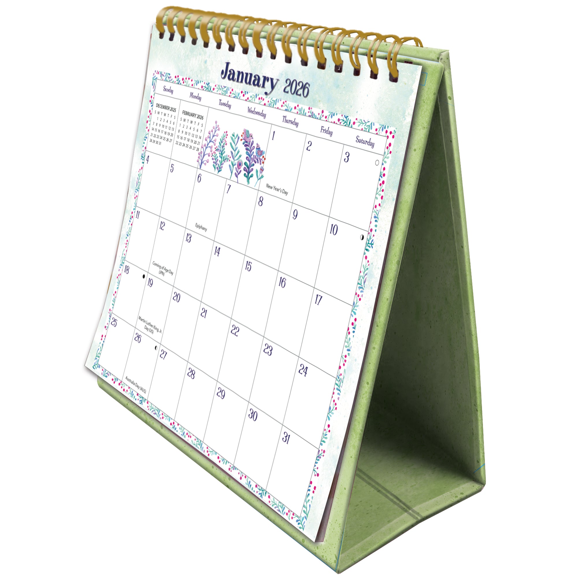 2026 LANG Simply Grateful - Desk Easel Calendar
