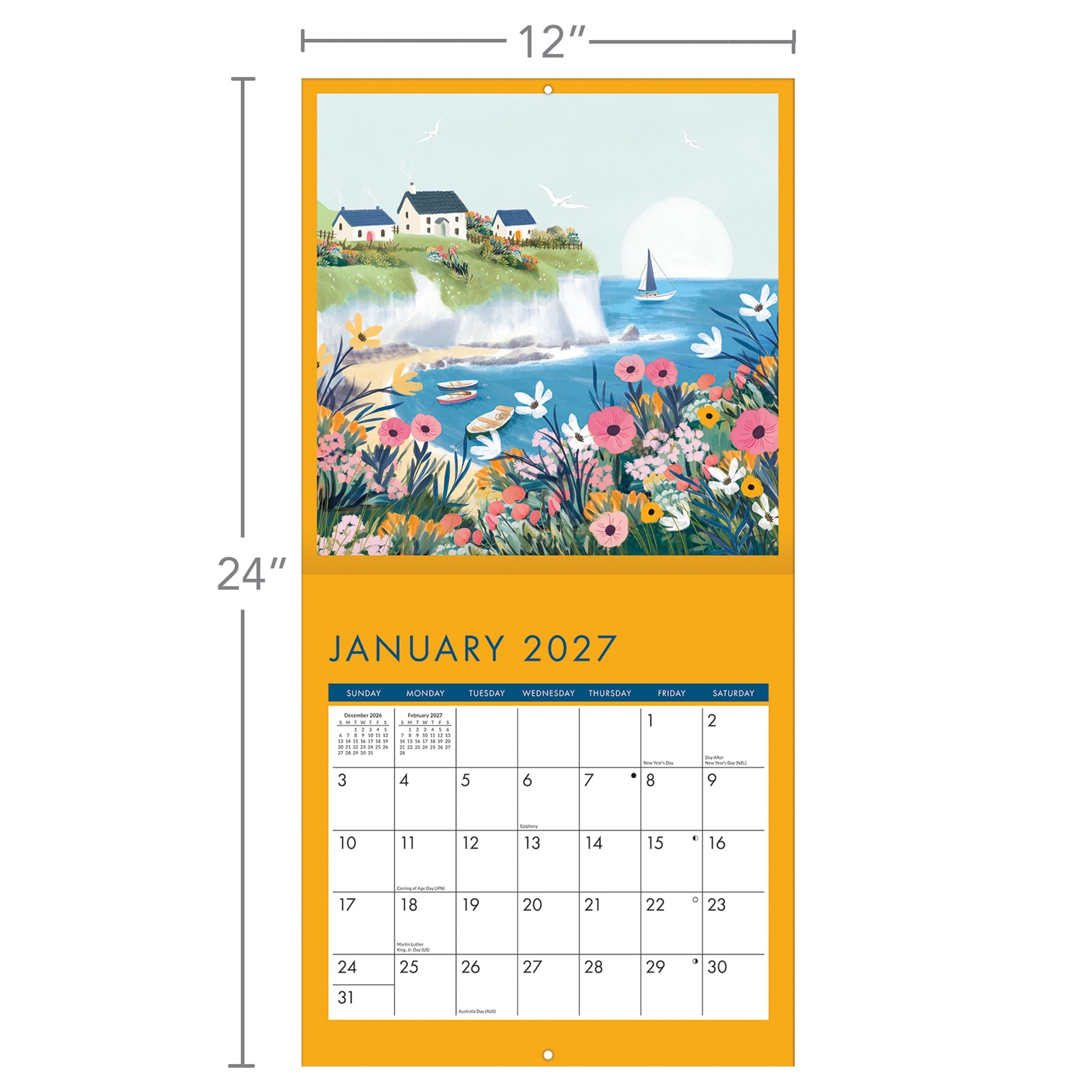 2027 Beautiful Bright Places - Square Wall Calendar – image 4