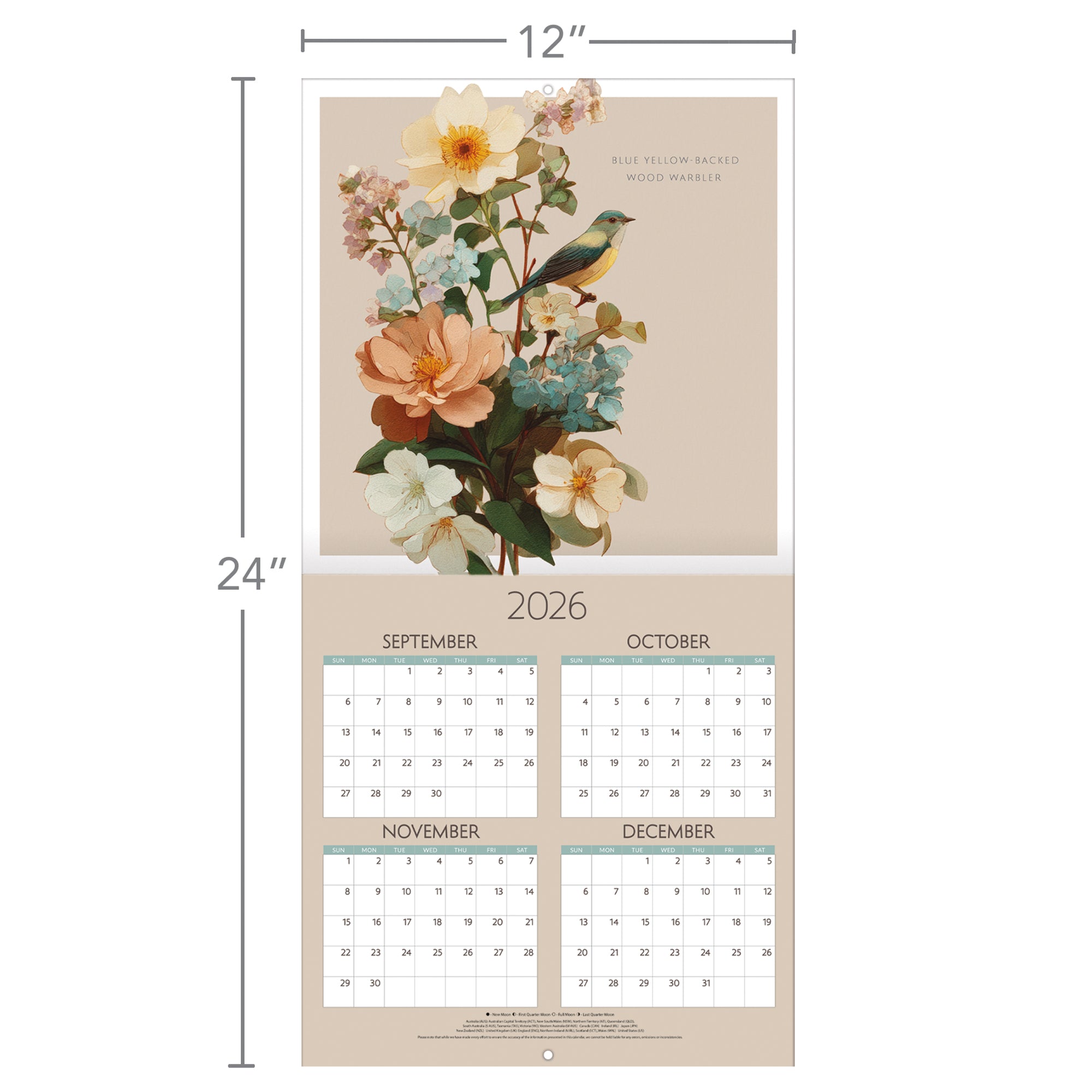 2027 Birds - Square Wall Calendar – image 4