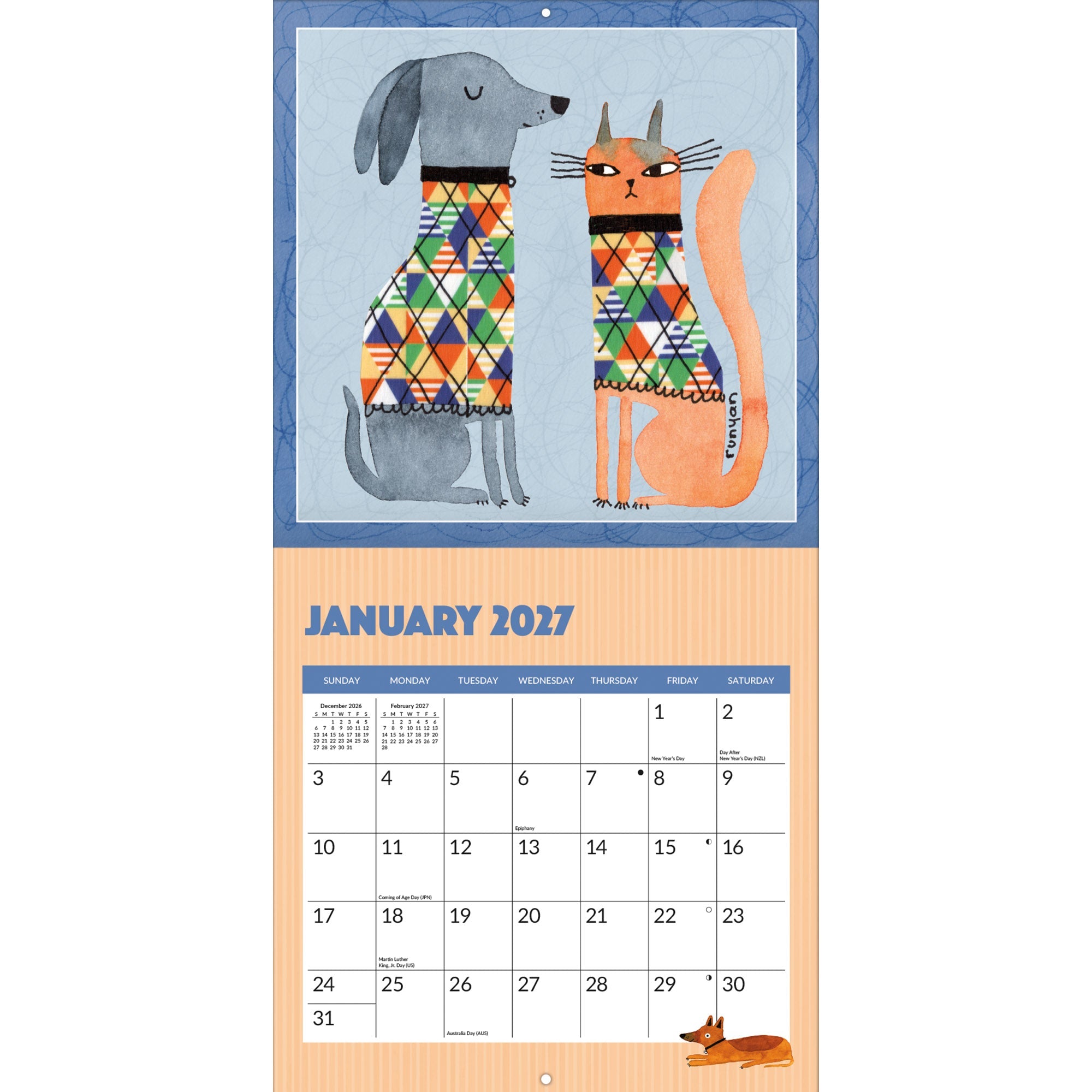 2027 Cats & Dogs - Square Wall Calendar – image 3