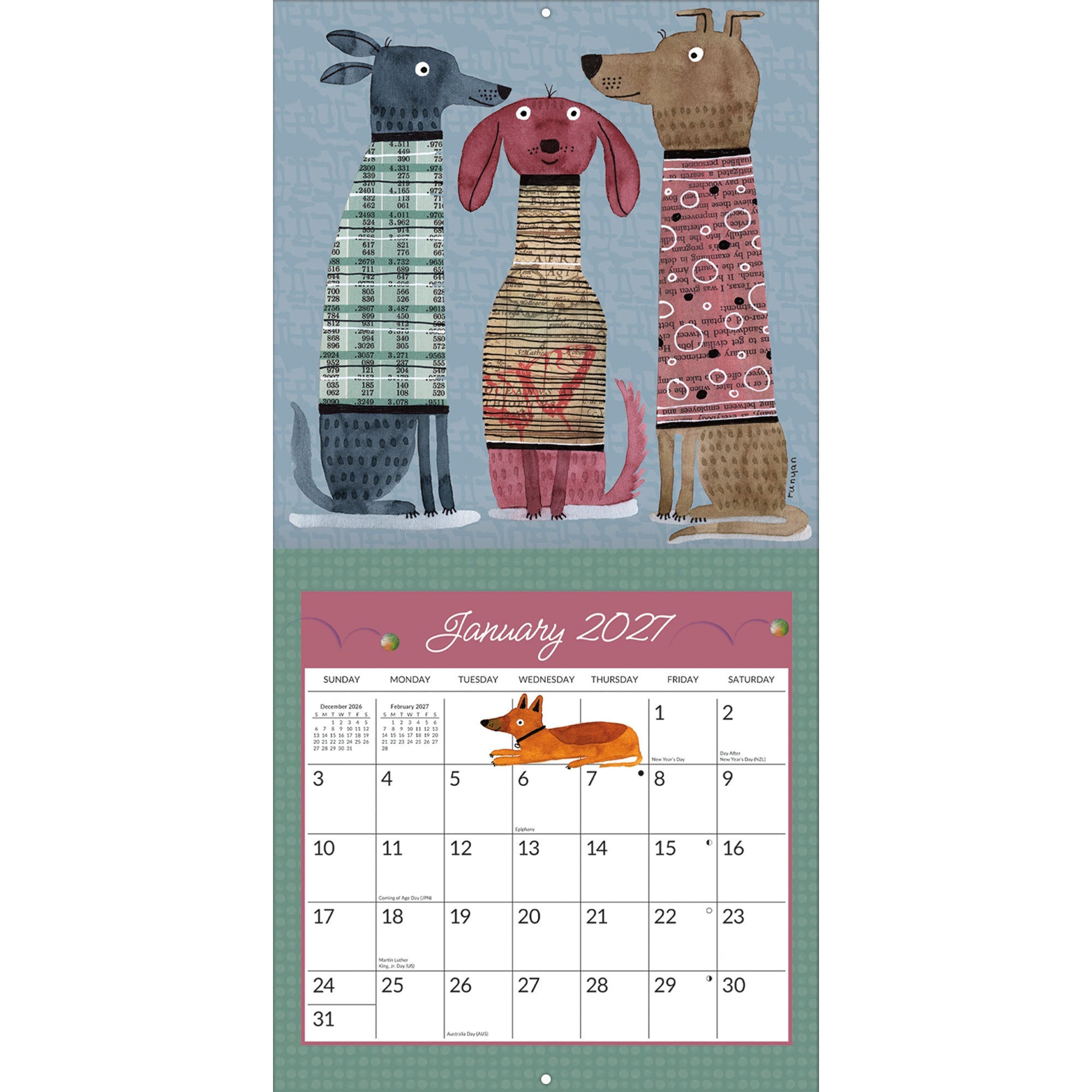 2027 Dogs Galore - Square Wall Calendar – image 3