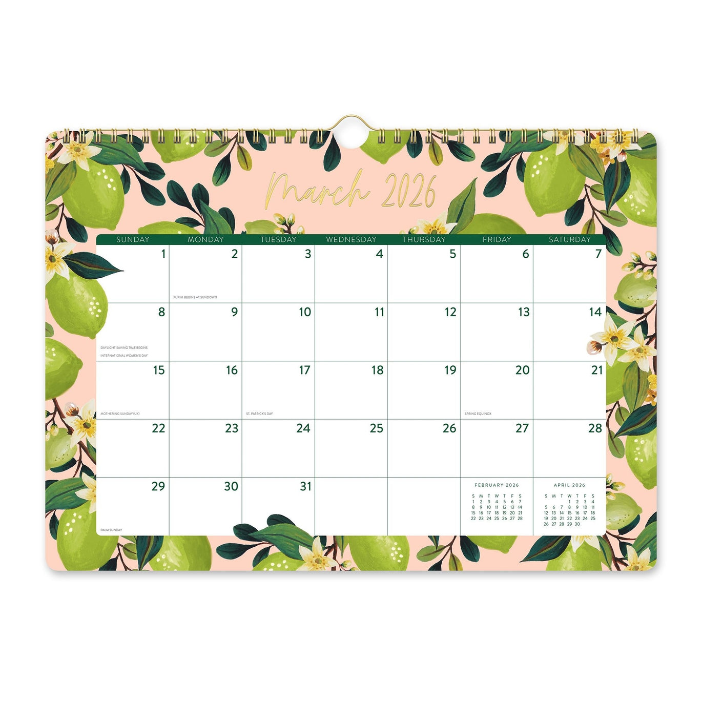 2026 Fruit & Flora - Deluxe Wall Calendar