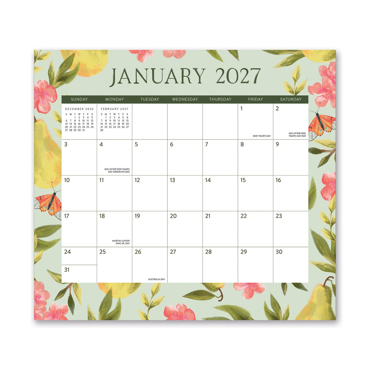 2027 Fruit & Flora Magnetic Monthly Pad