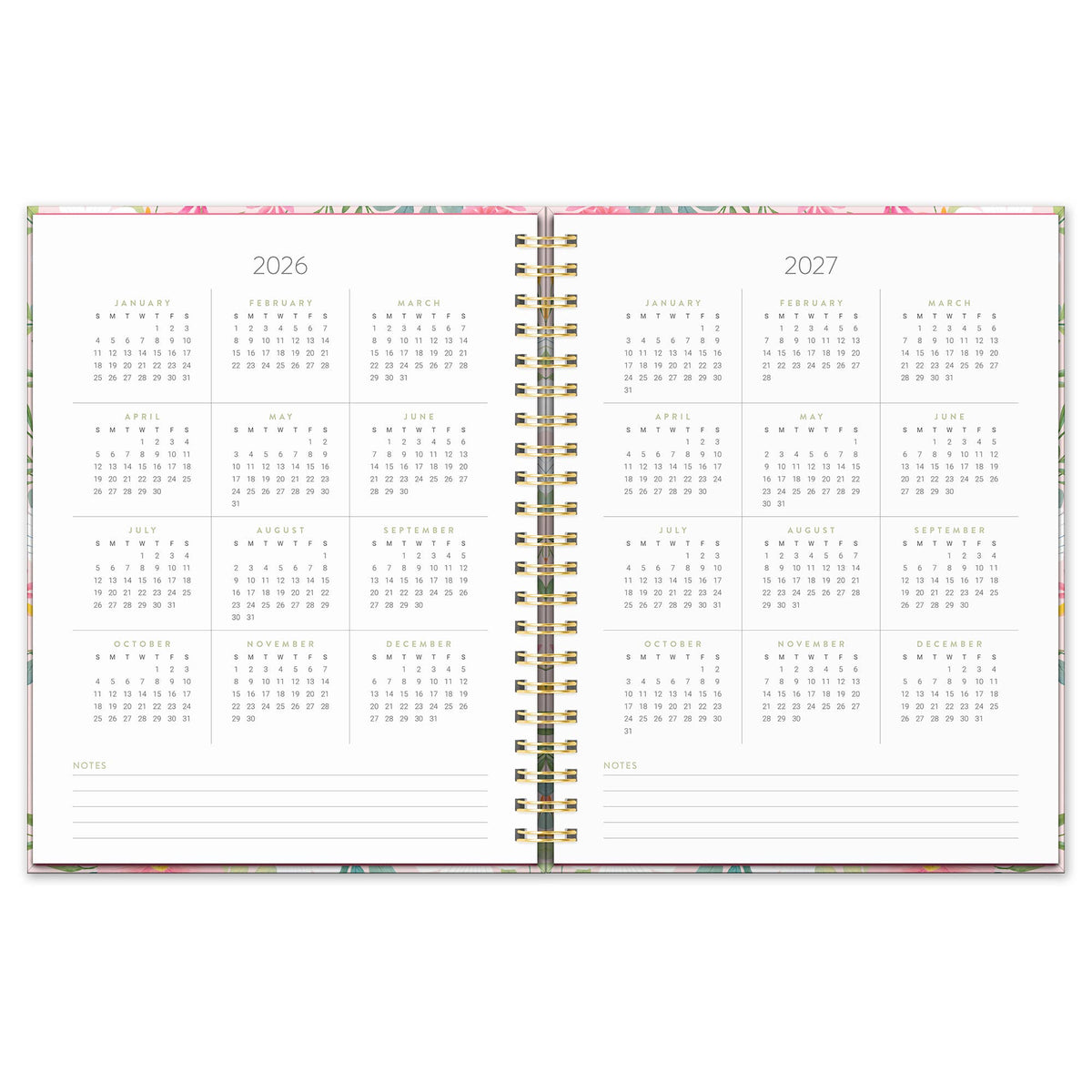 2027 Birds & Blooms Extra-Large Spiral Planner