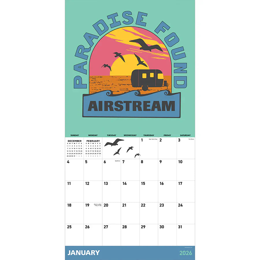 2026 Airstream - Square Wall Calendar