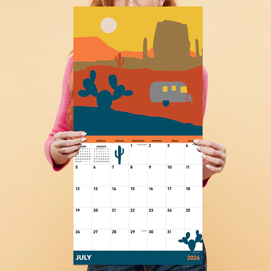 2026 Airstream - Square Wall Calendar