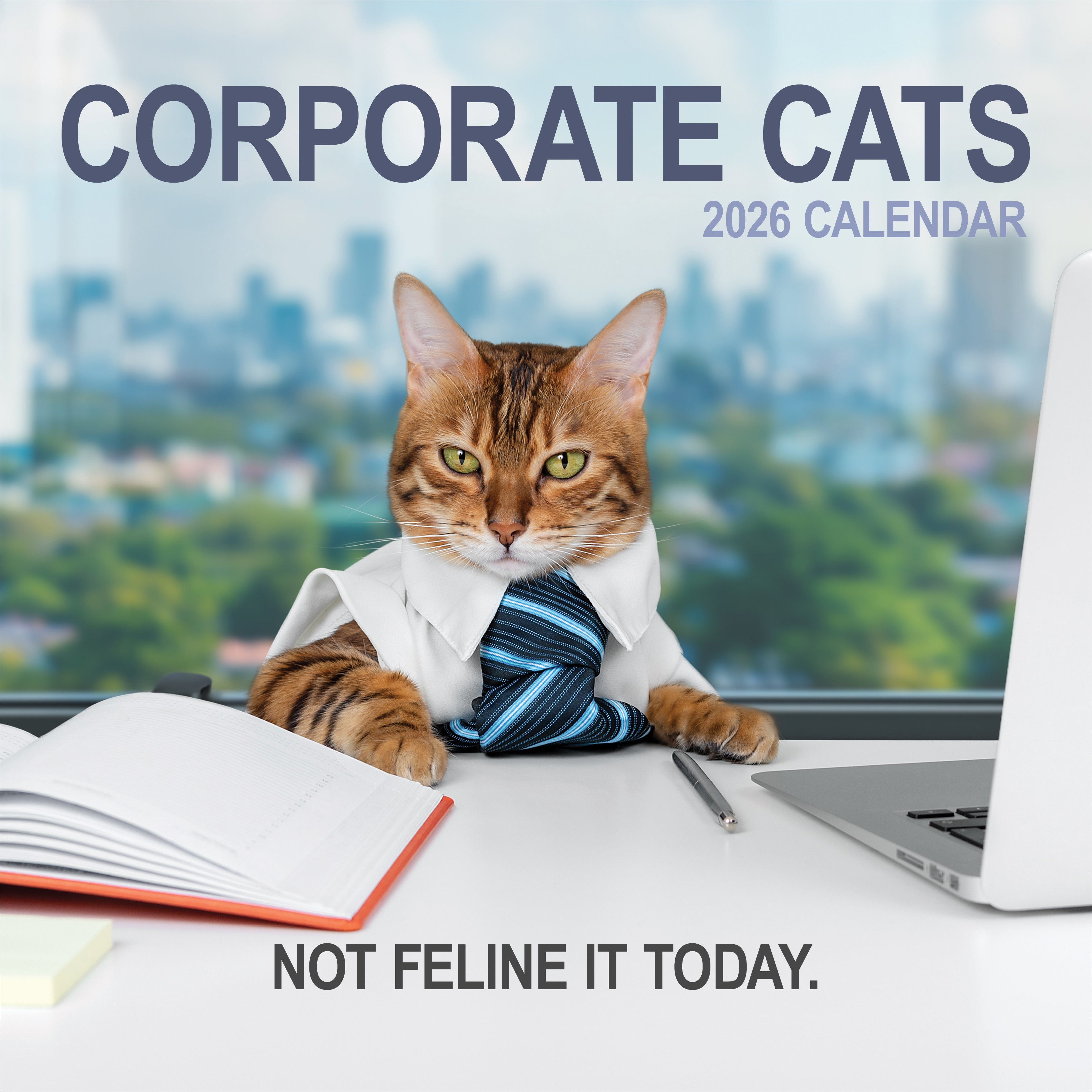 2026 Corporate Cats - Square Wall Calendar