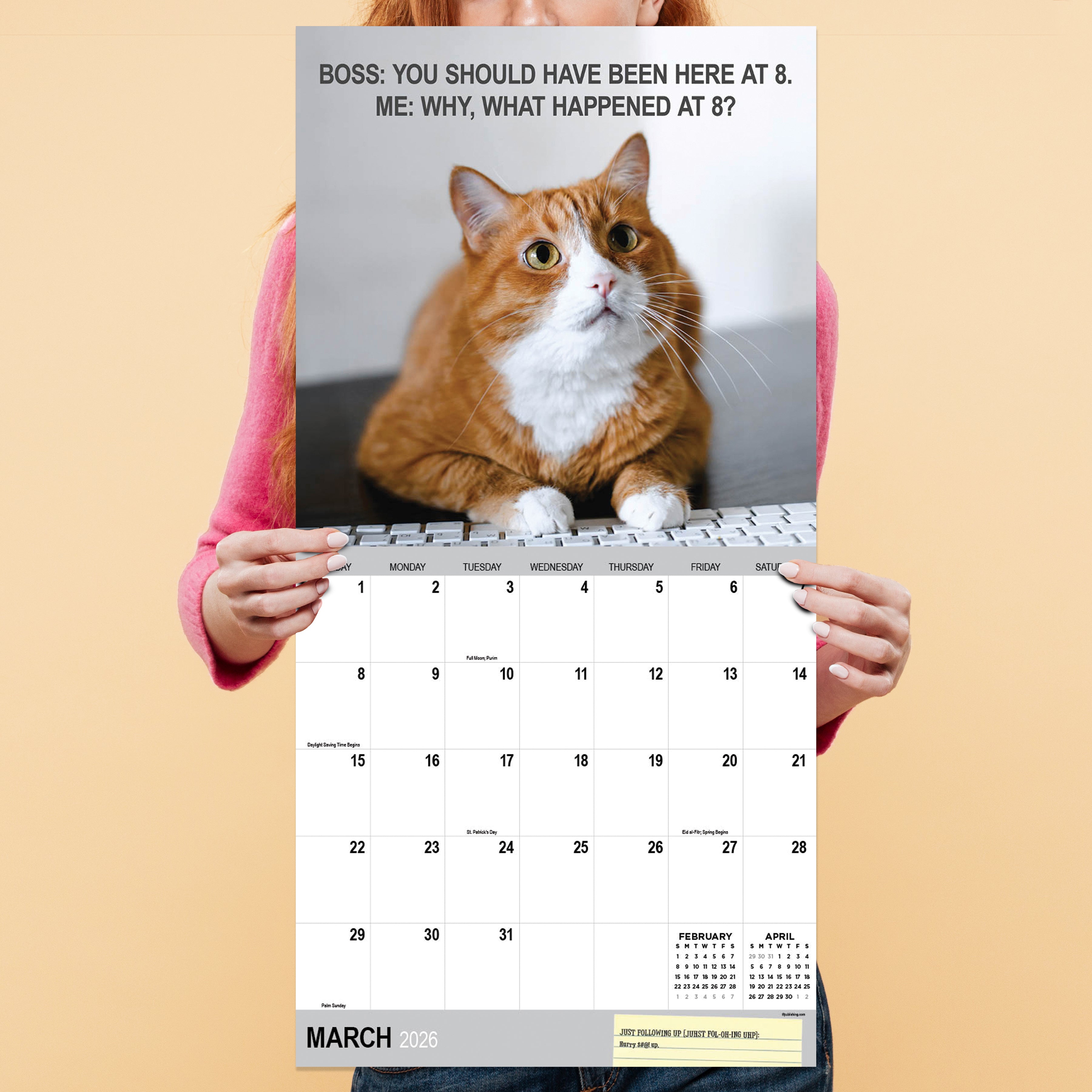 2026 Corporate Cats - Square Wall Calendar