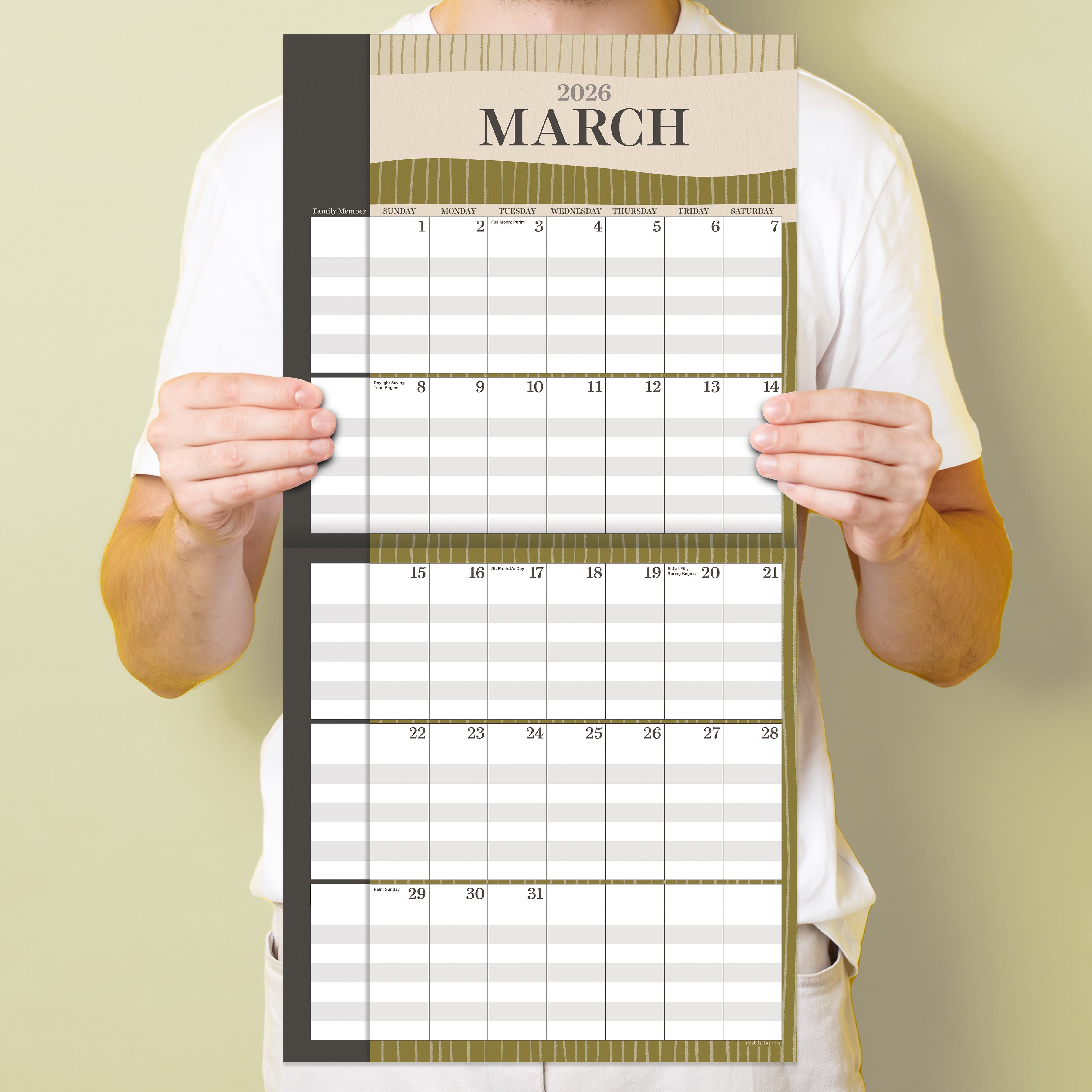 2026 Parent Planner - Square Wall Calendar