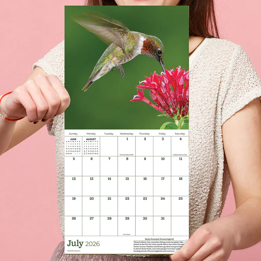 2026 Backyard Birds - Mini Wall Calendar