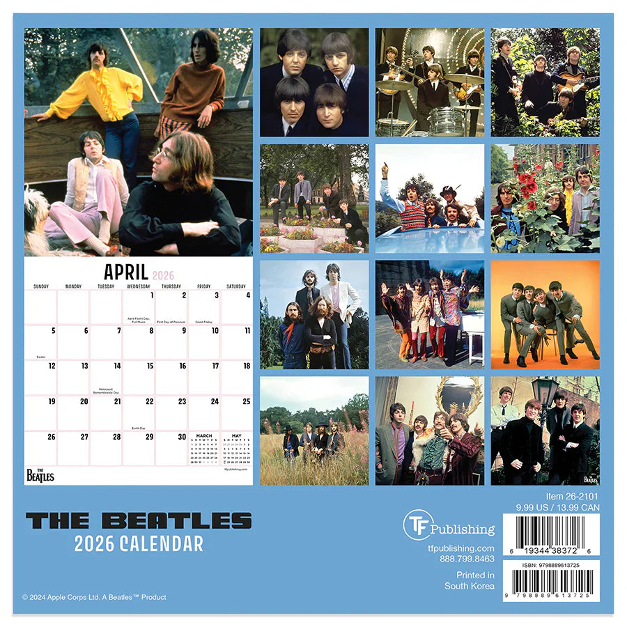 2026 The Beatles - Mini Wall Calendar