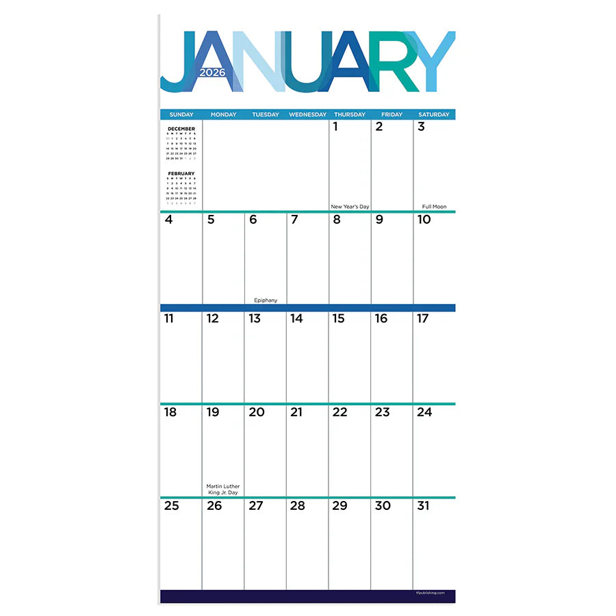 2026 Big Print - Mini Wall Calendar