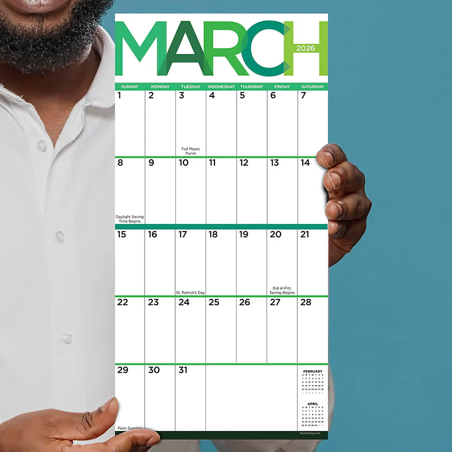 2026 Big Print - Mini Wall Calendar