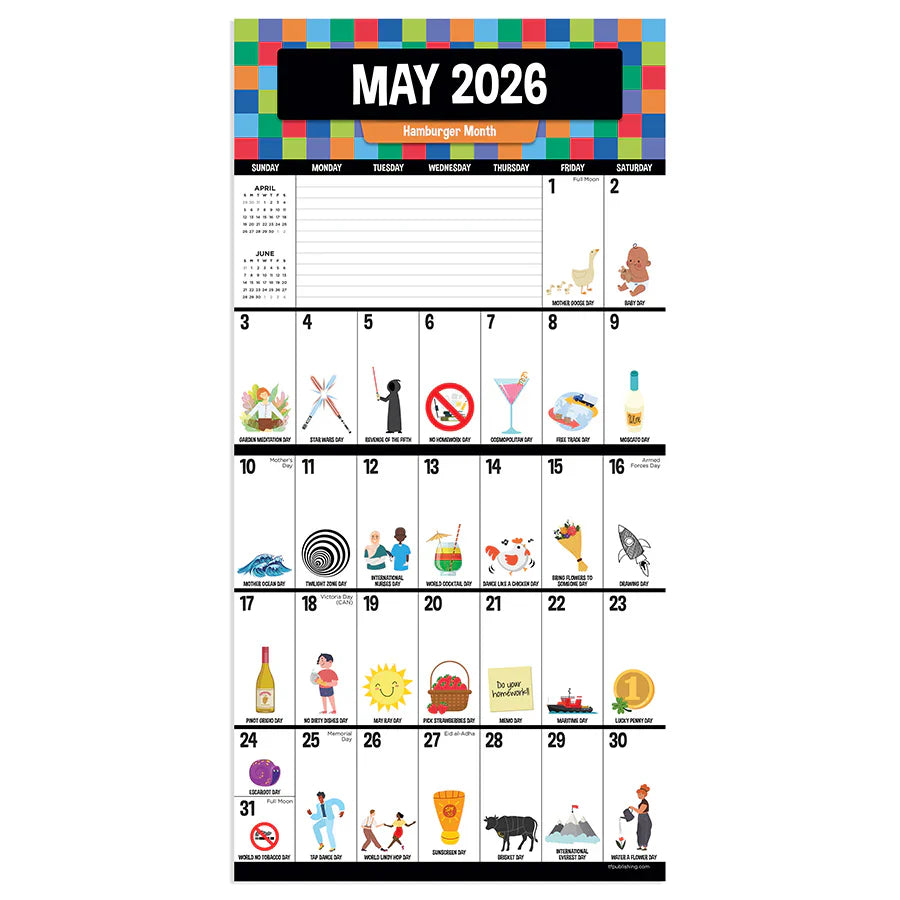 2026 Every Day's A Holiday - Mini Wall Calendar