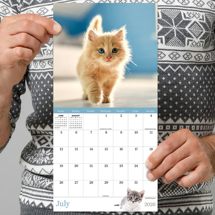 2026 Kittens - Mini Wall Calendar