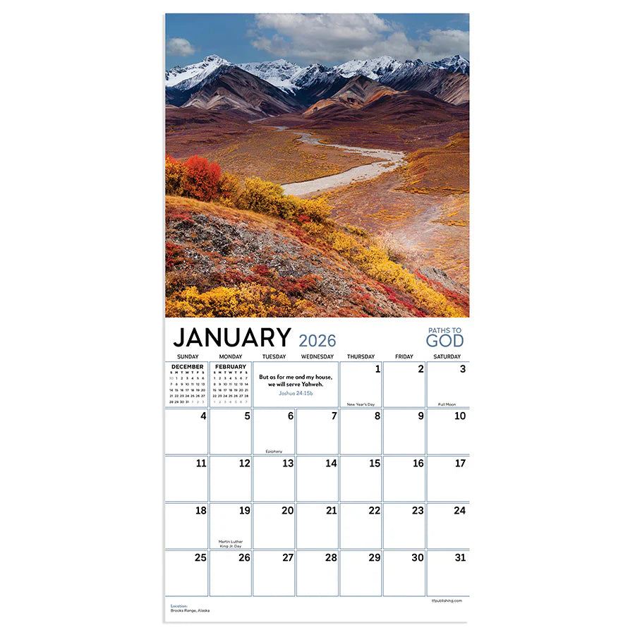 2026 Paths to God - Mini Wall Calendar
