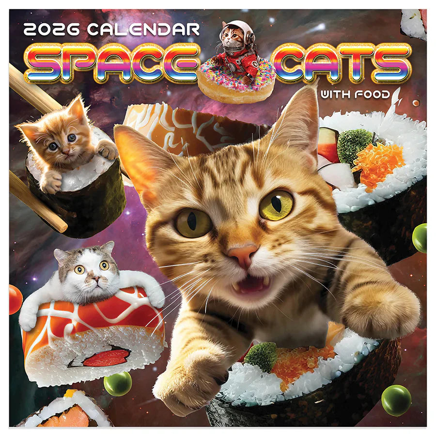2026 Space Cats - Mini Wall Calendar