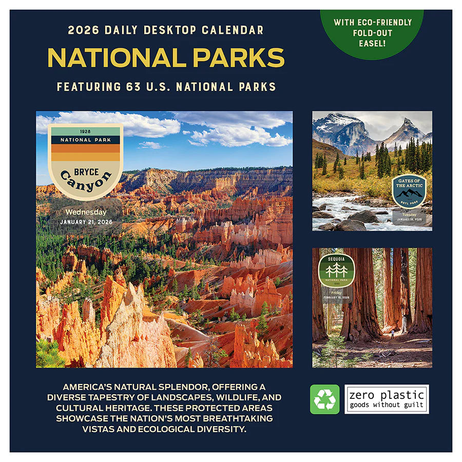 2026 365 National Parks - Daily Boxed Page-A-Day Calendar