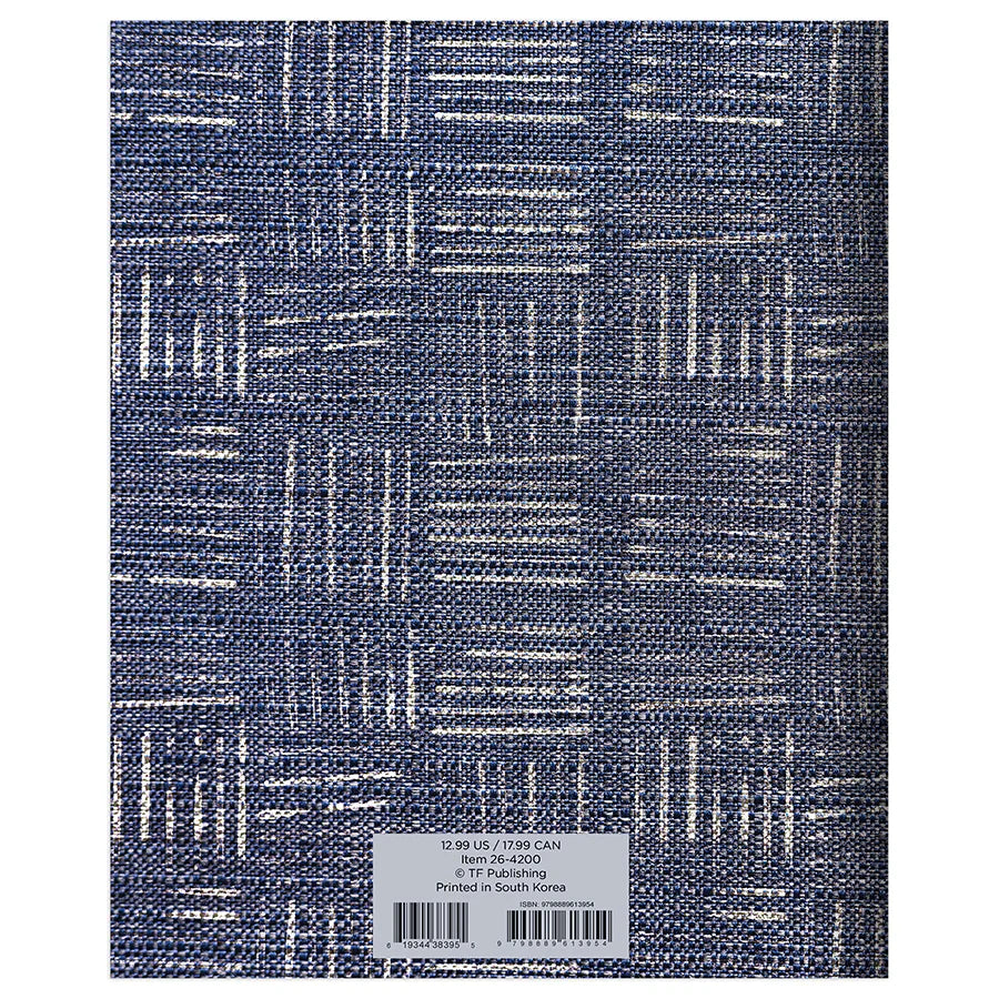 2026 Basket Weave Blue - Medium Monthly Diary/Planner