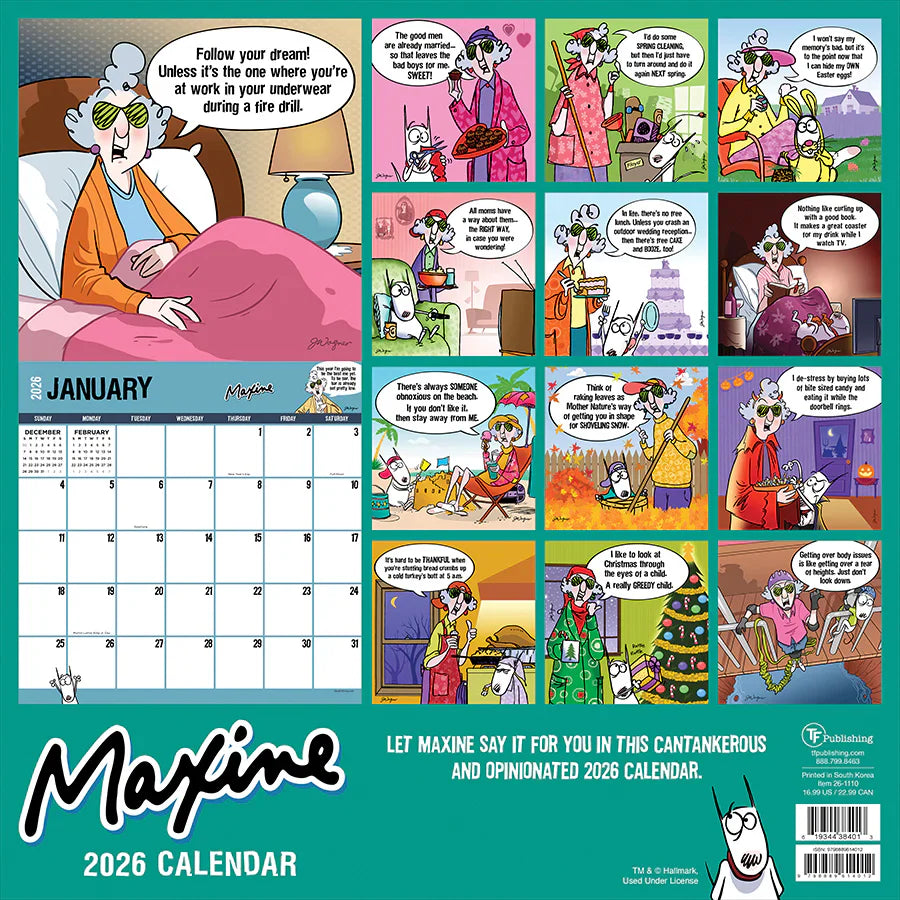 2026 Maxine - Square Wall Calendar