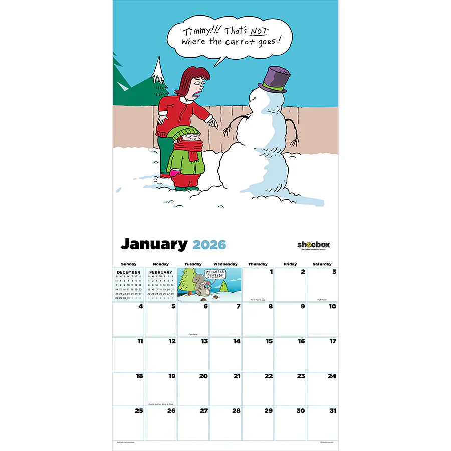 2026 Shoebox - Square Wall Calendar