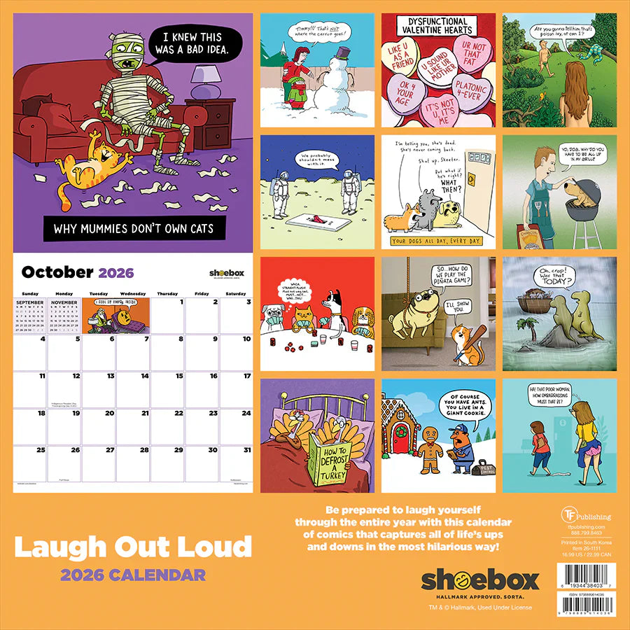 2026 Shoebox - Square Wall Calendar