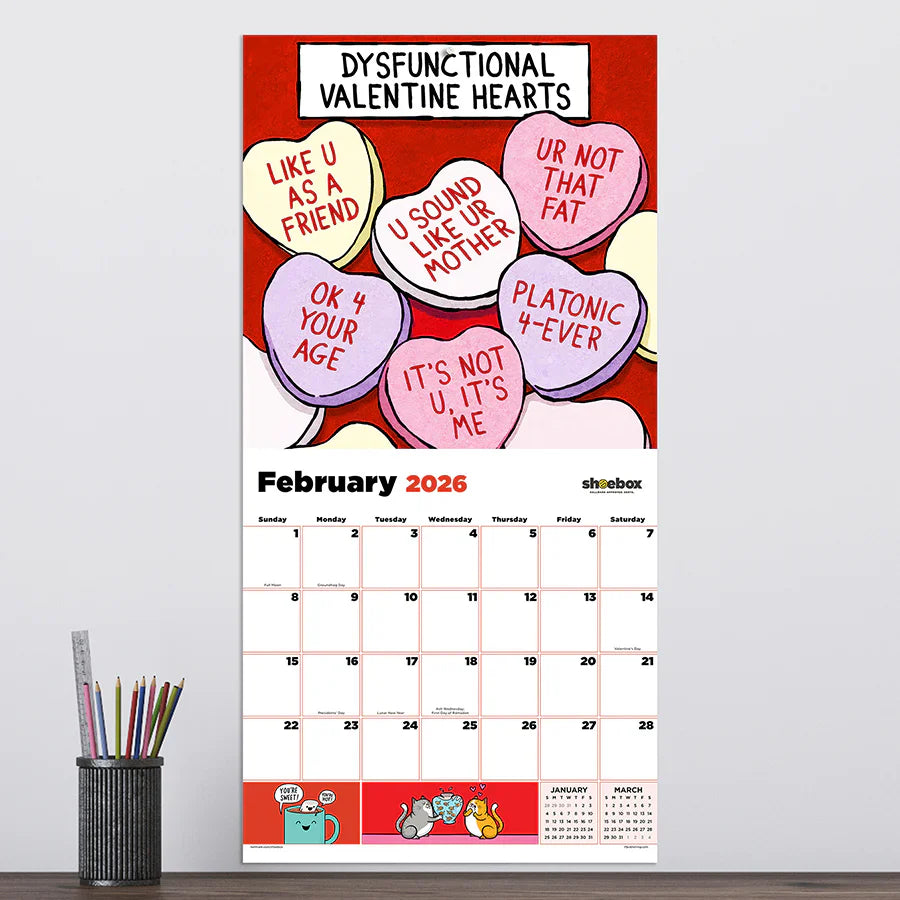 2026 Shoebox - Square Wall Calendar