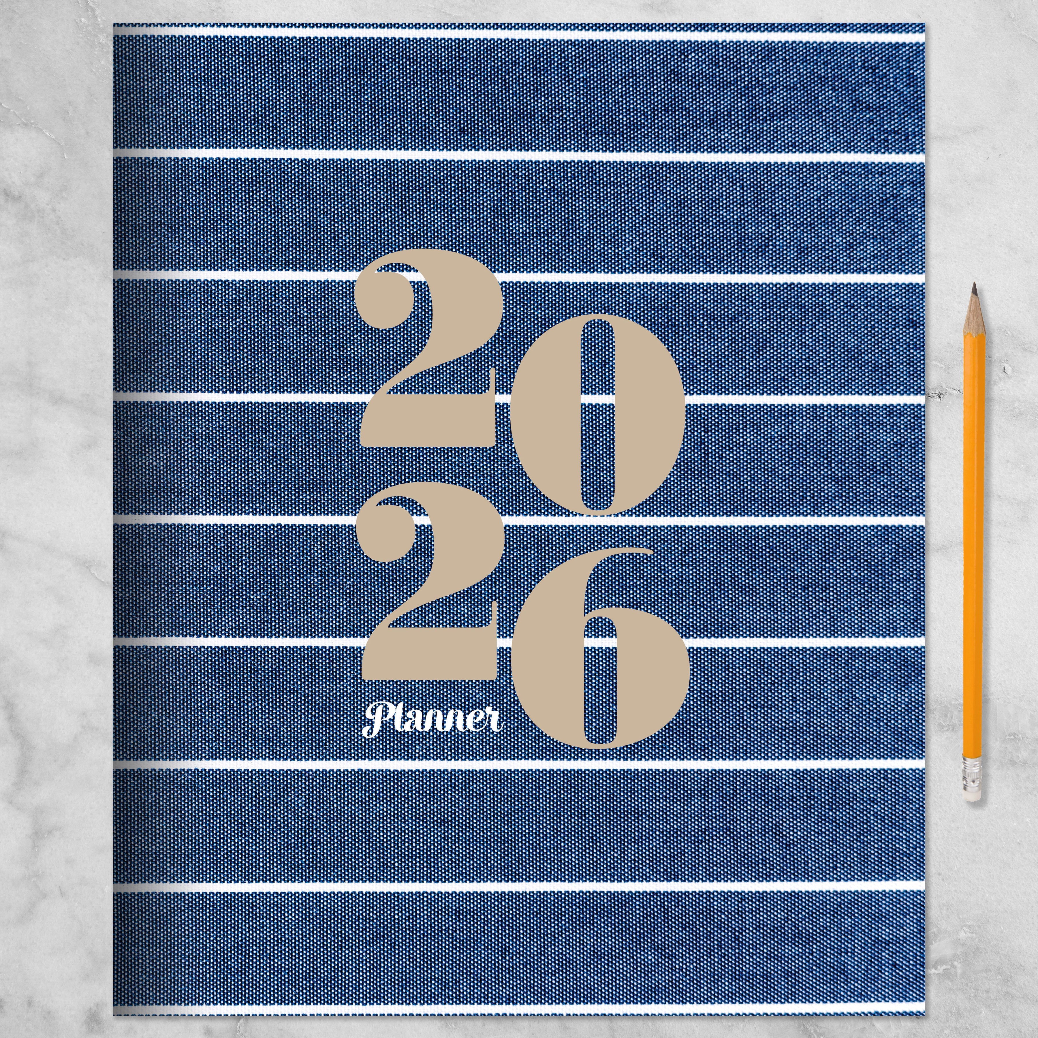 2026 Denim - Large Monthly Diary/Planner