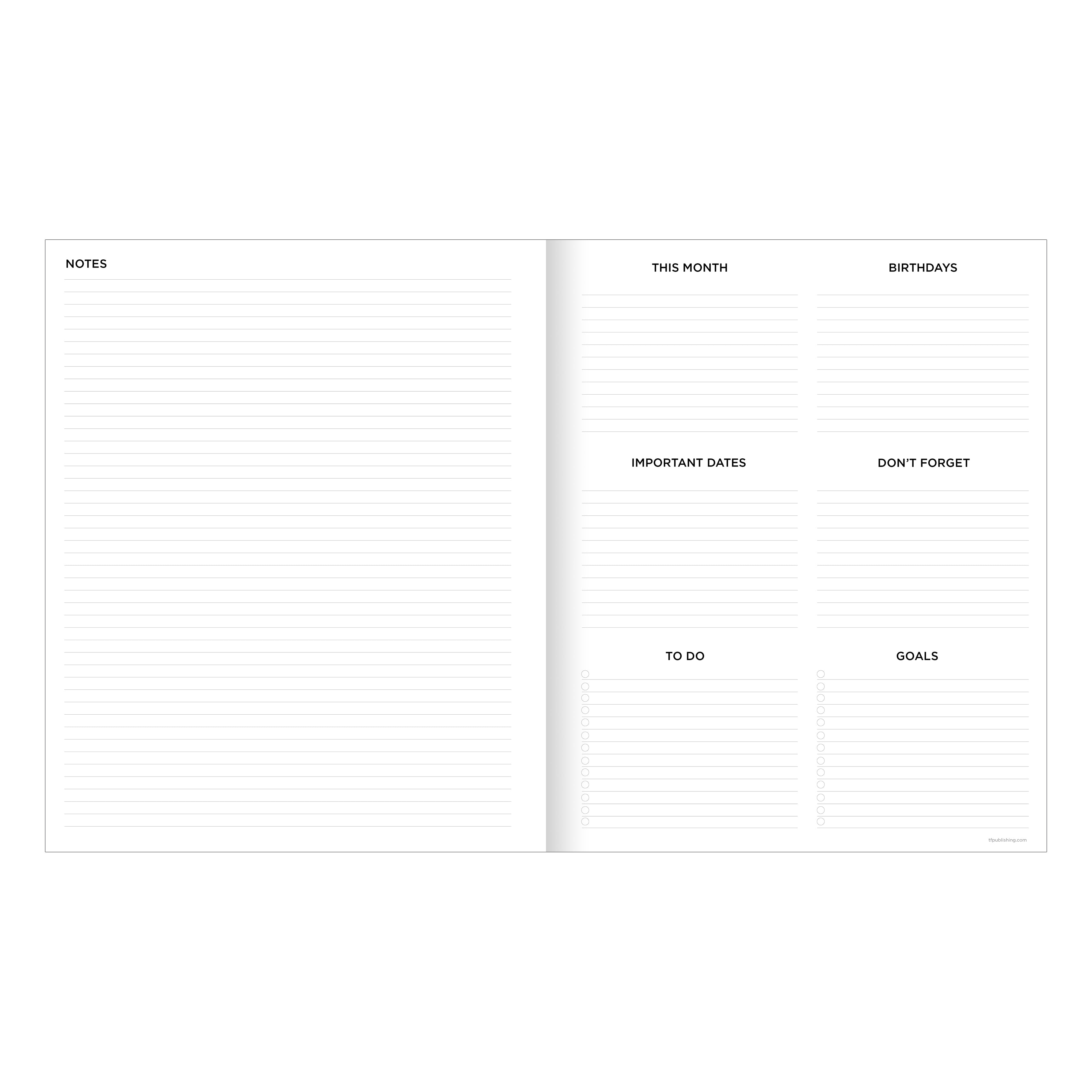 2026 Succulent - Large Monthly Diary/Planner