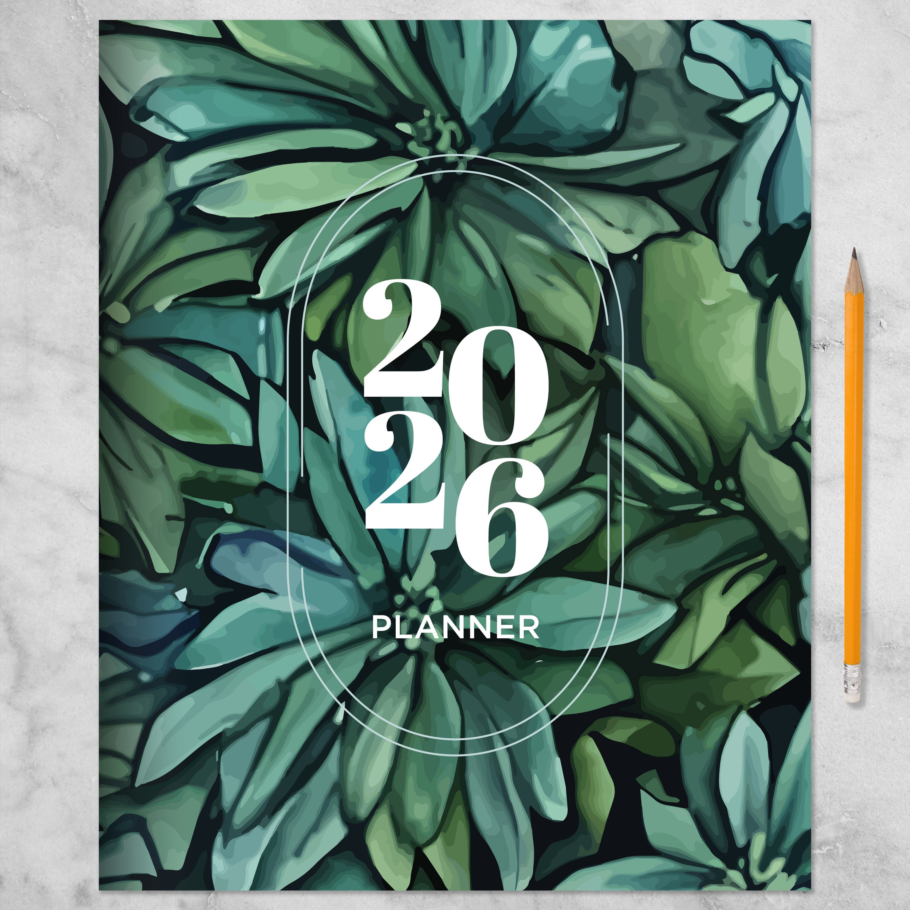 2026 Succulent - Large Monthly Diary/Planner