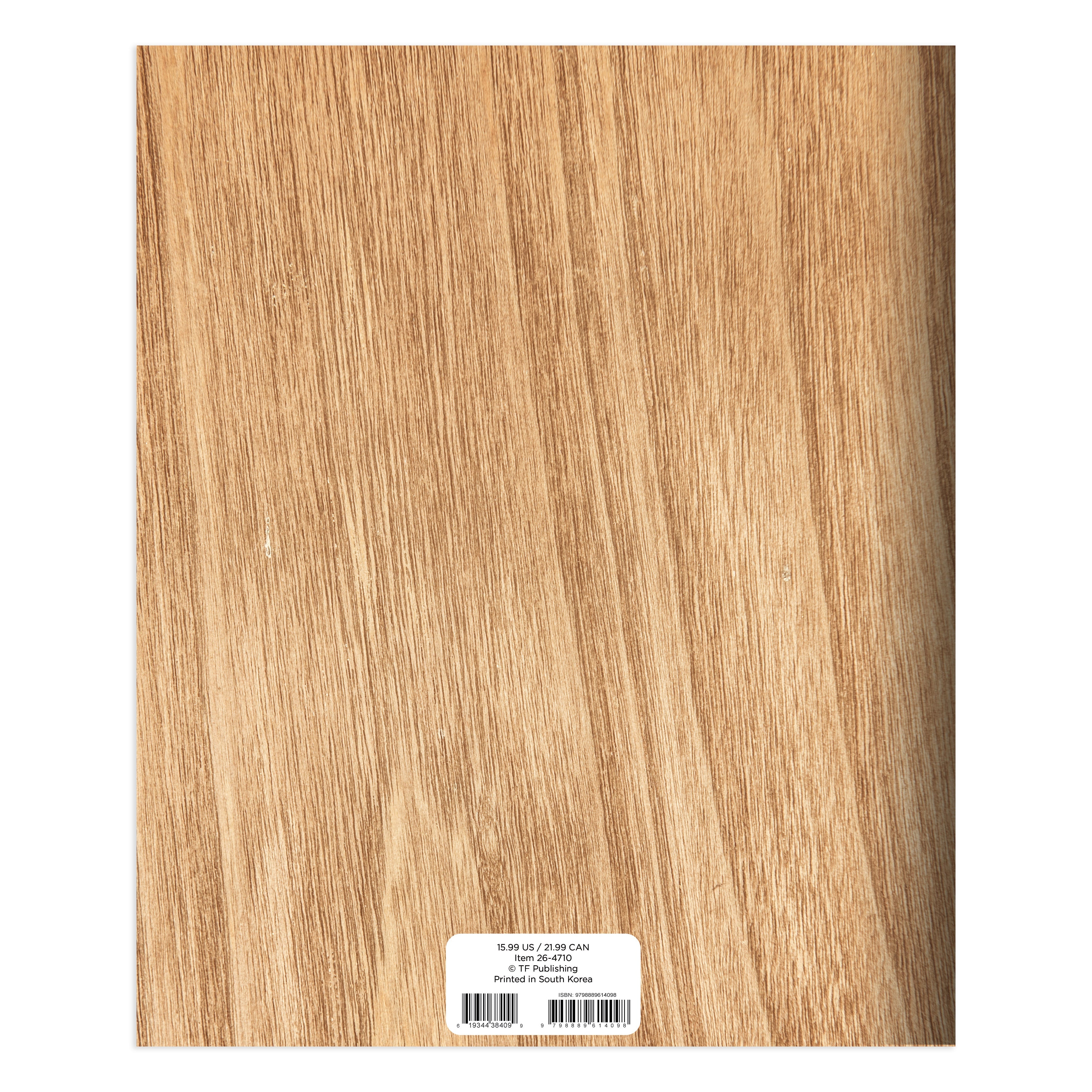 2026 Washed Oak - Large Monthly Diary/Planner