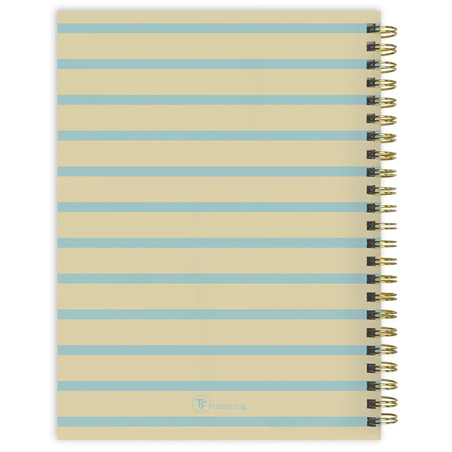 2026 Blue and Gold Lines - Medium Monthly & Weekly Pocket Diary/Planner