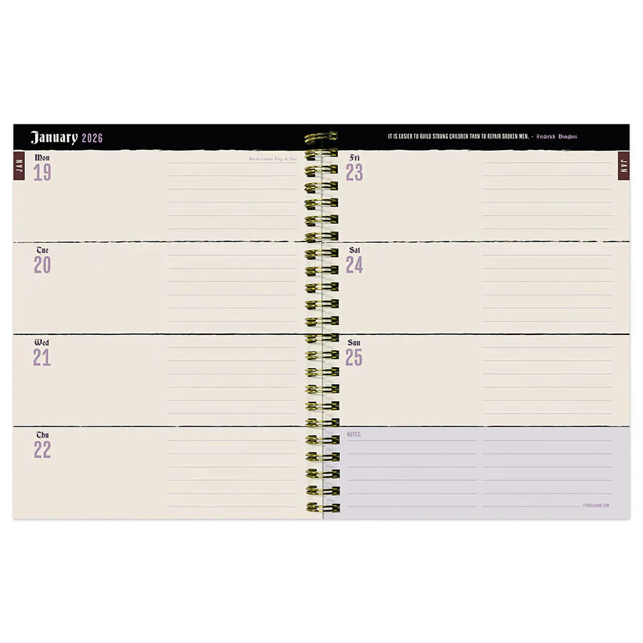 2026 Witch's Flower - Medium Monthly & Weekly Pocket Diary/Planner