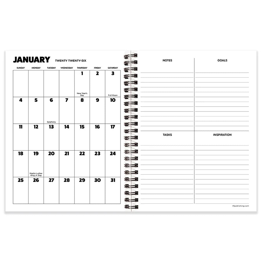 2026 Airstream - Medium Monthly & Weekly Pocket Diary/Planner