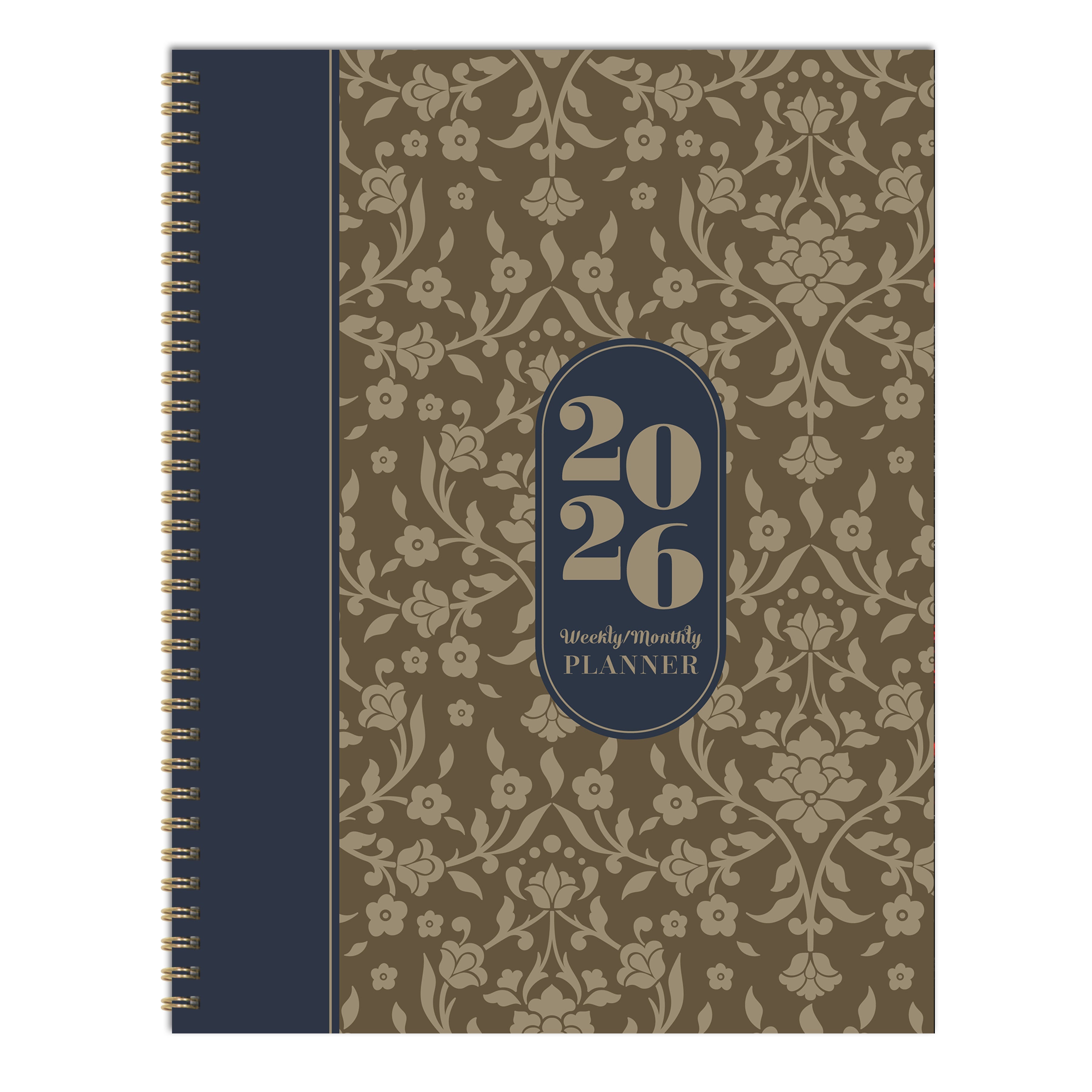 2026 Bonjour Book of Blooms - Large Monthly & Weekly Pocket Diary/Planner