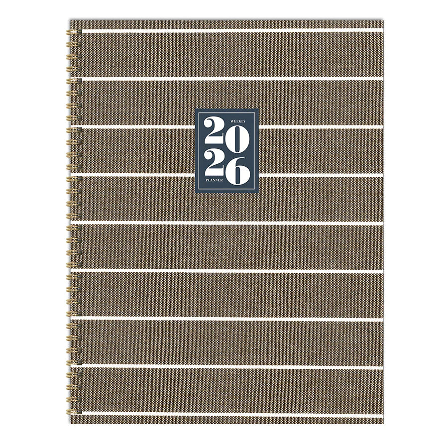 2026 Linen - Large Monthly & Weekly Pocket Diary/Planner