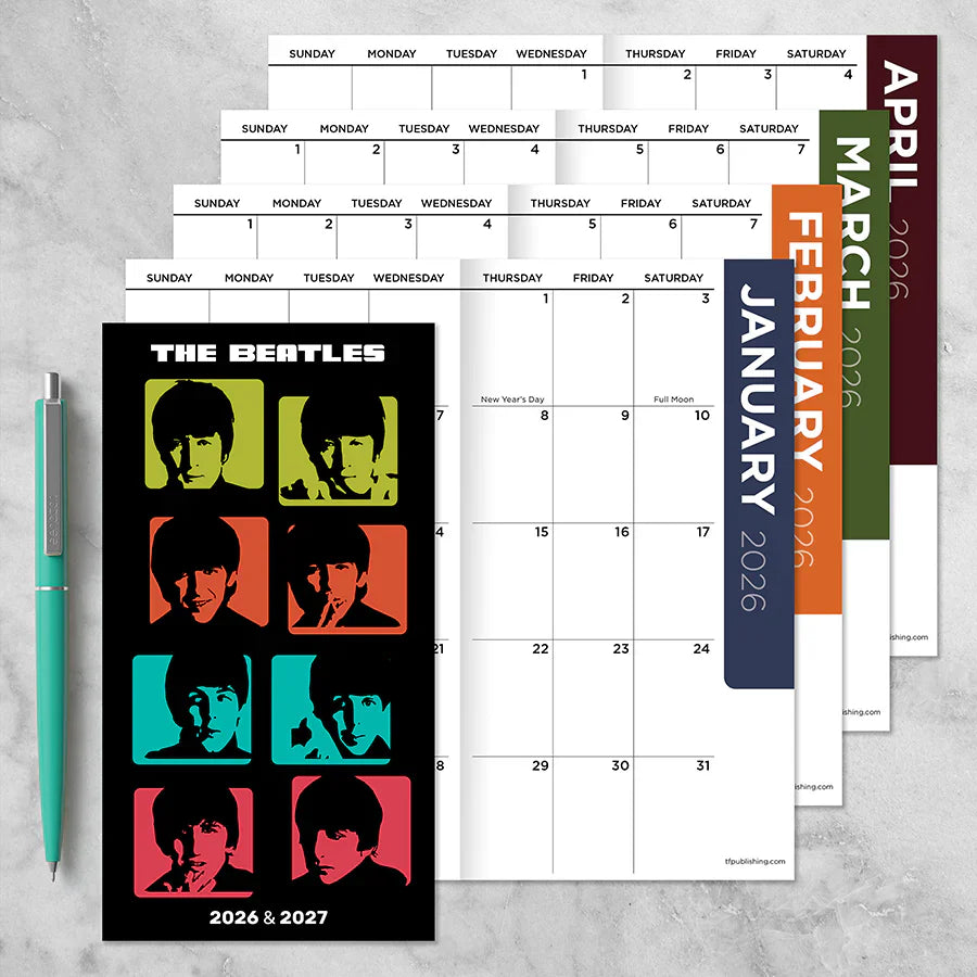 2026-2027 Beatles - Small Monthly Pocket Diary/Planner