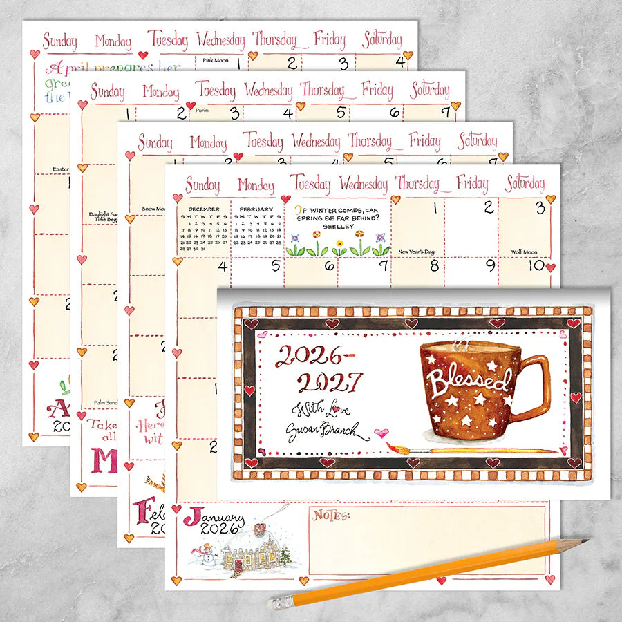 2026-2027 Susan Branch - Small Monthly Pocket Diary/Planner