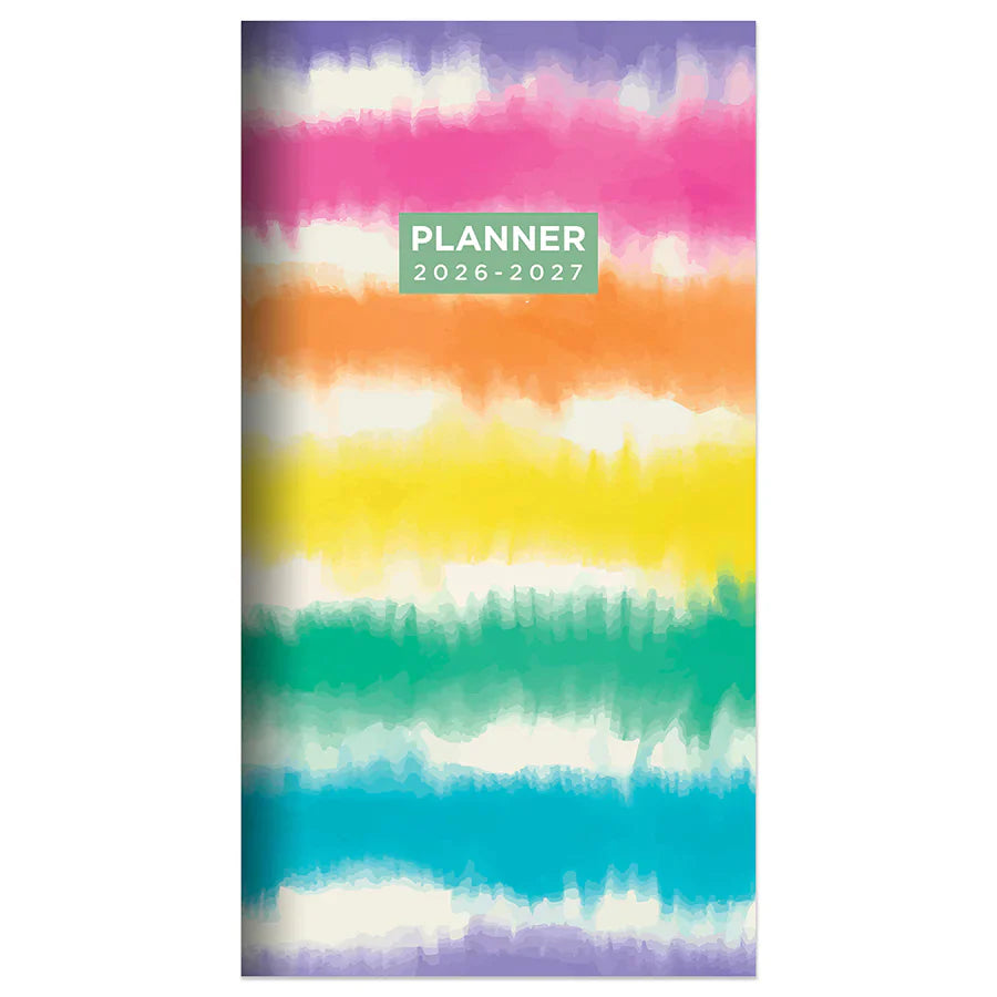 2026-2027 Tie Dye - Small Monthly Pocket Diary/Planner