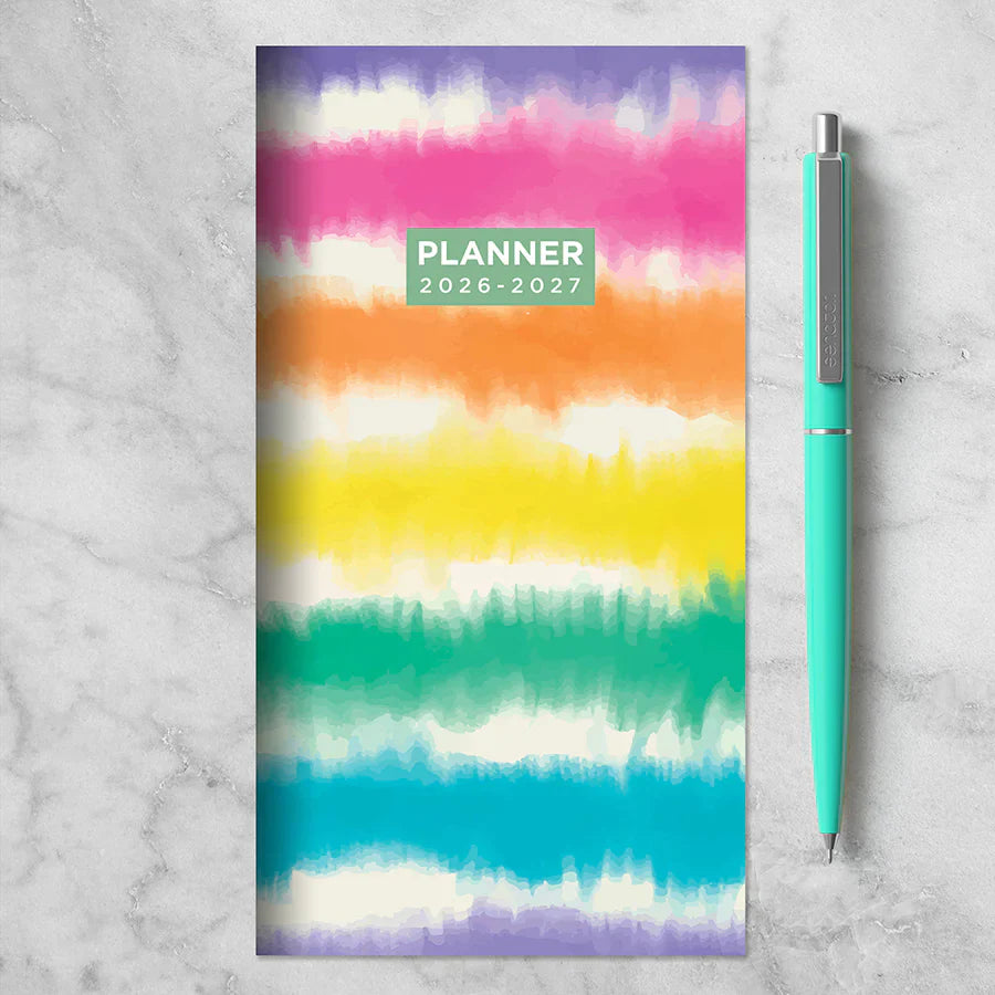2026-2027 Tie Dye - Small Monthly Pocket Diary/Planner