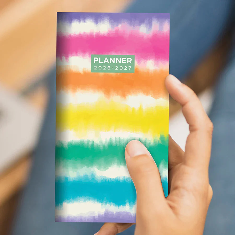 2026-2027 Tie Dye - Small Monthly Pocket Diary/Planner